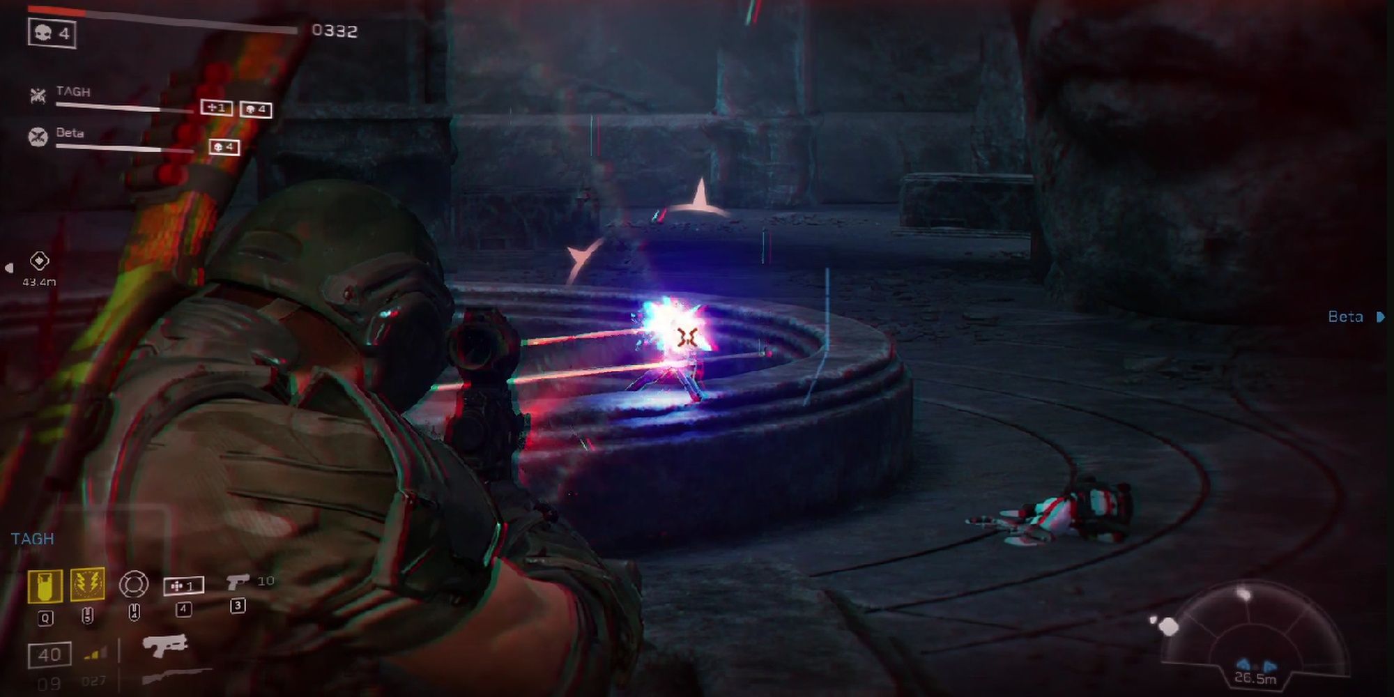 Aliens: Fireteam Elite Phalanx Taking Damage From Synth Turret