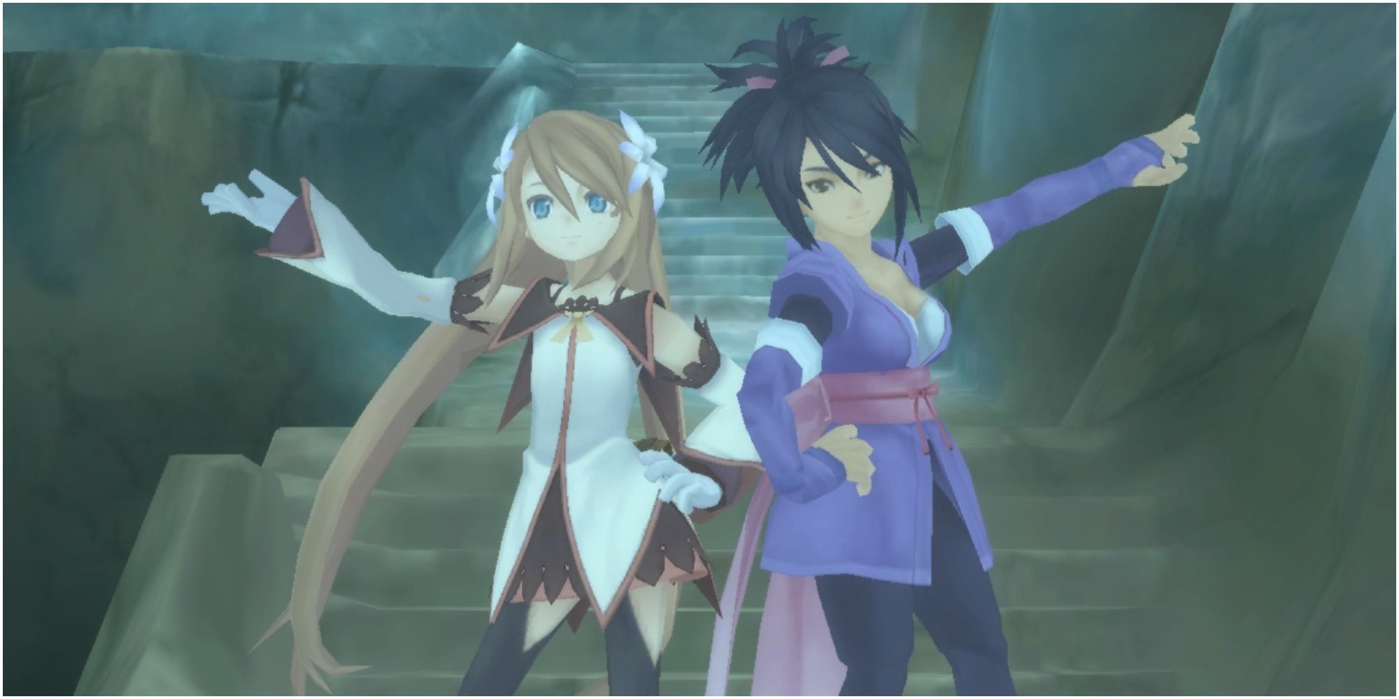 Marta teaming with Sheena in Tales of Symphonia 2