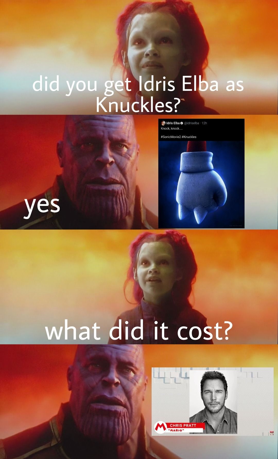 Avengers Meme for Chris Pratt Mario 