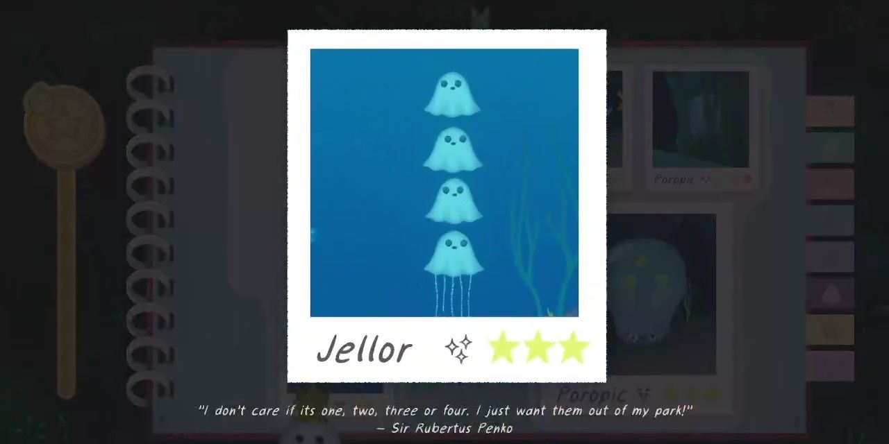 Photo of a Jellor split apart into three ghost-looking jellyfish