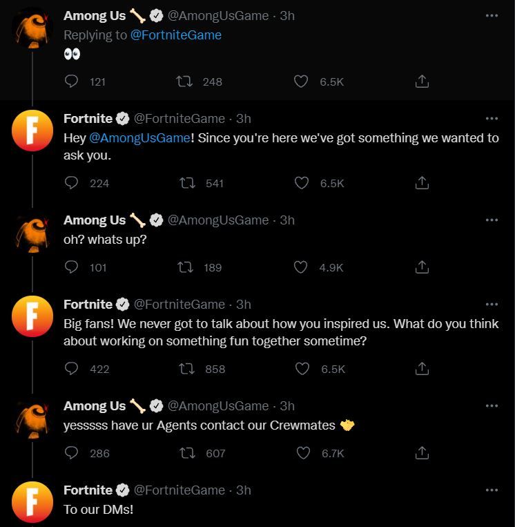 Among Us Convo - via Twitter