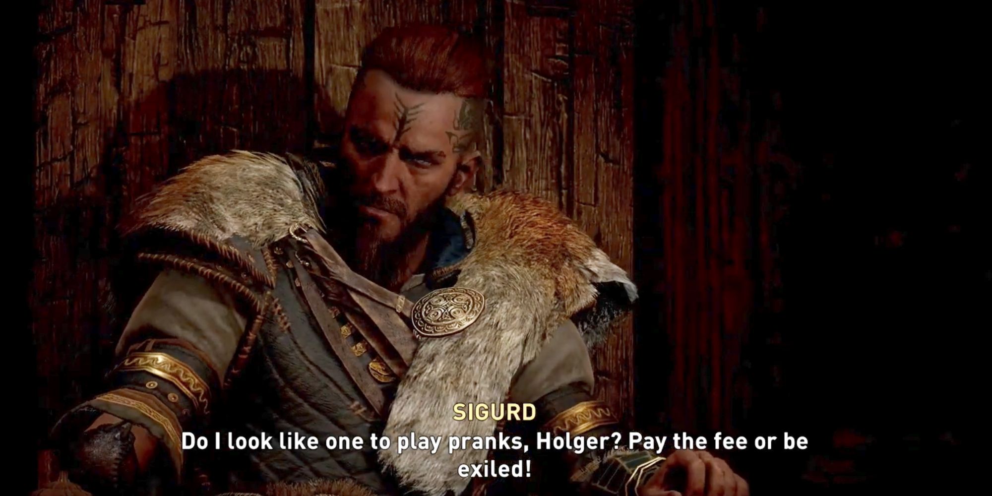 Assassin's Creed Valhalla Screenshot Of Sigurd Making A Judgement