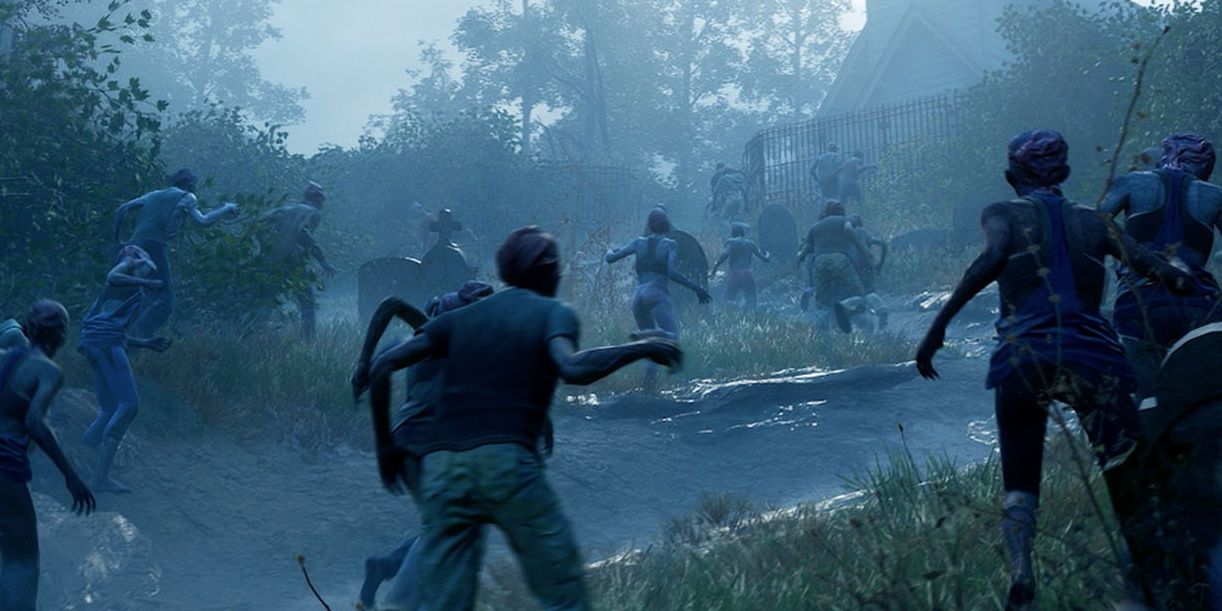Hordes of the Ridden storm a nearby church Back 4 Blood
