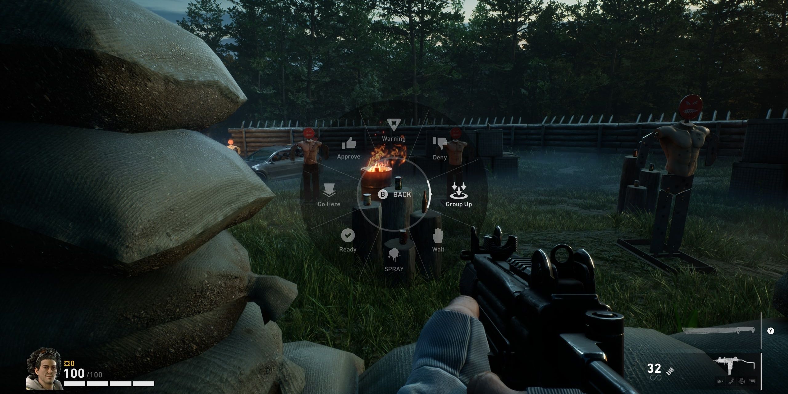 Ping menu in Back 4 Blood