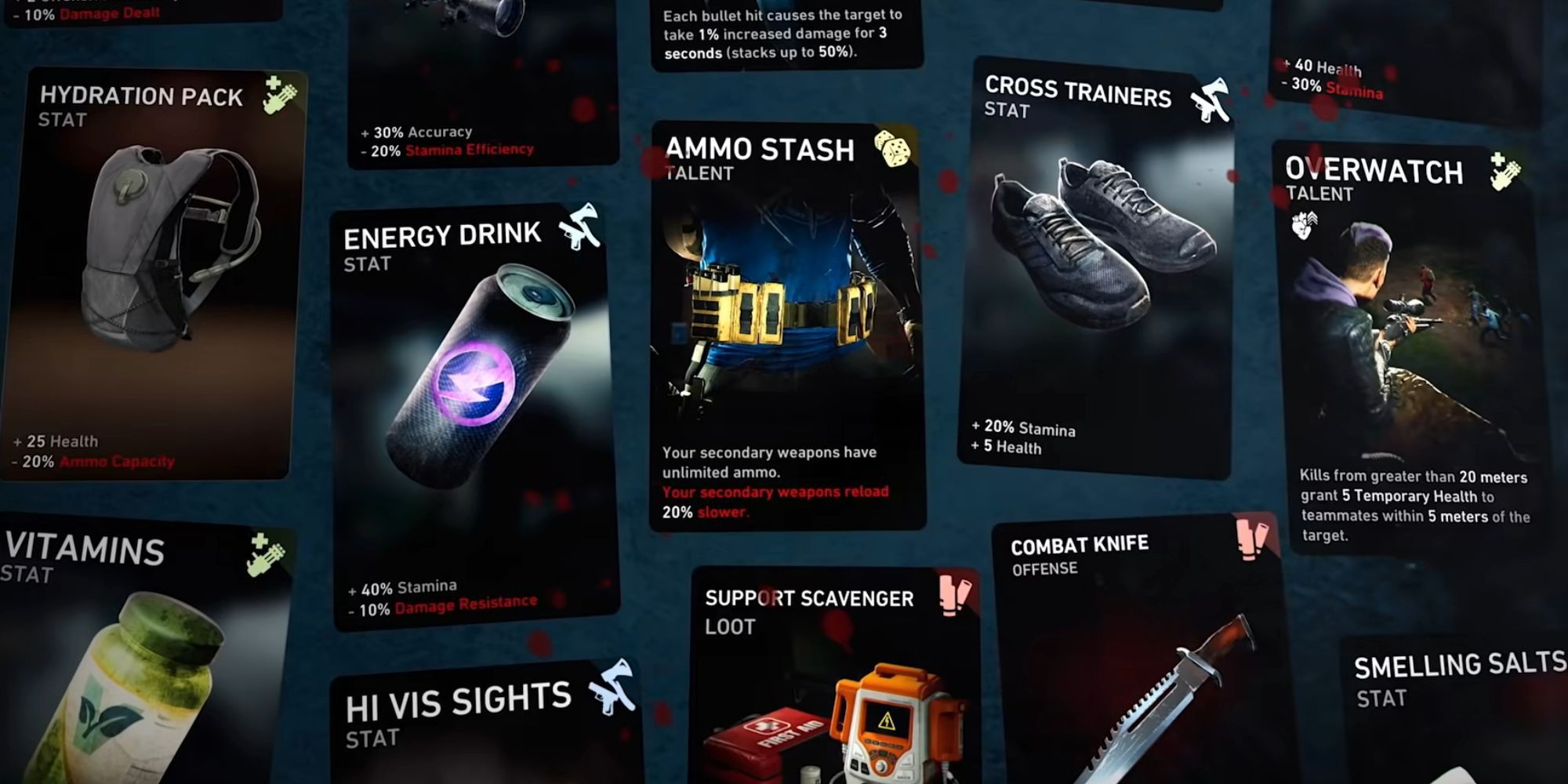 Back 4 Blood Cards selection
