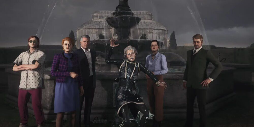 A Screenshot Of The Carlisle Family In Hitman 3 From The Photography Assassination.