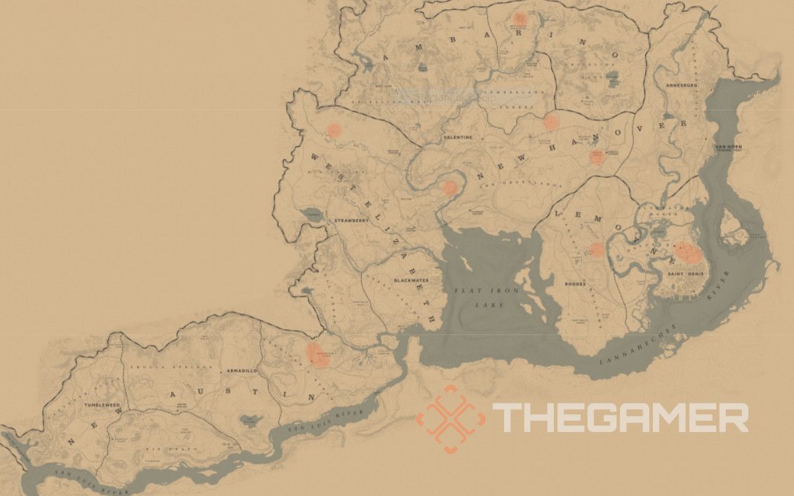 Cow locations in Red Dead Redemption 2 Online Daily Challenges TheGamer custom edit