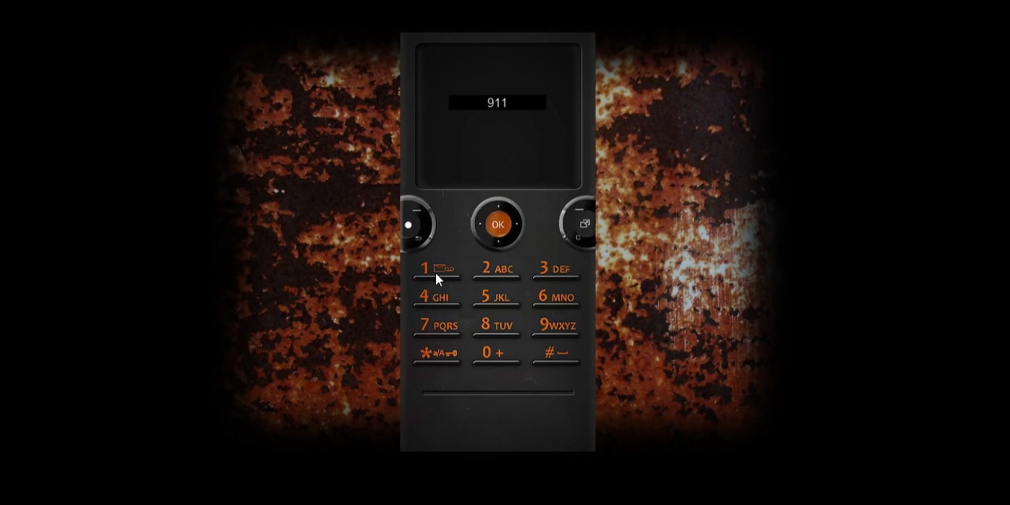 Cry Of Fear. Phone on screen with 911 dialled into it.