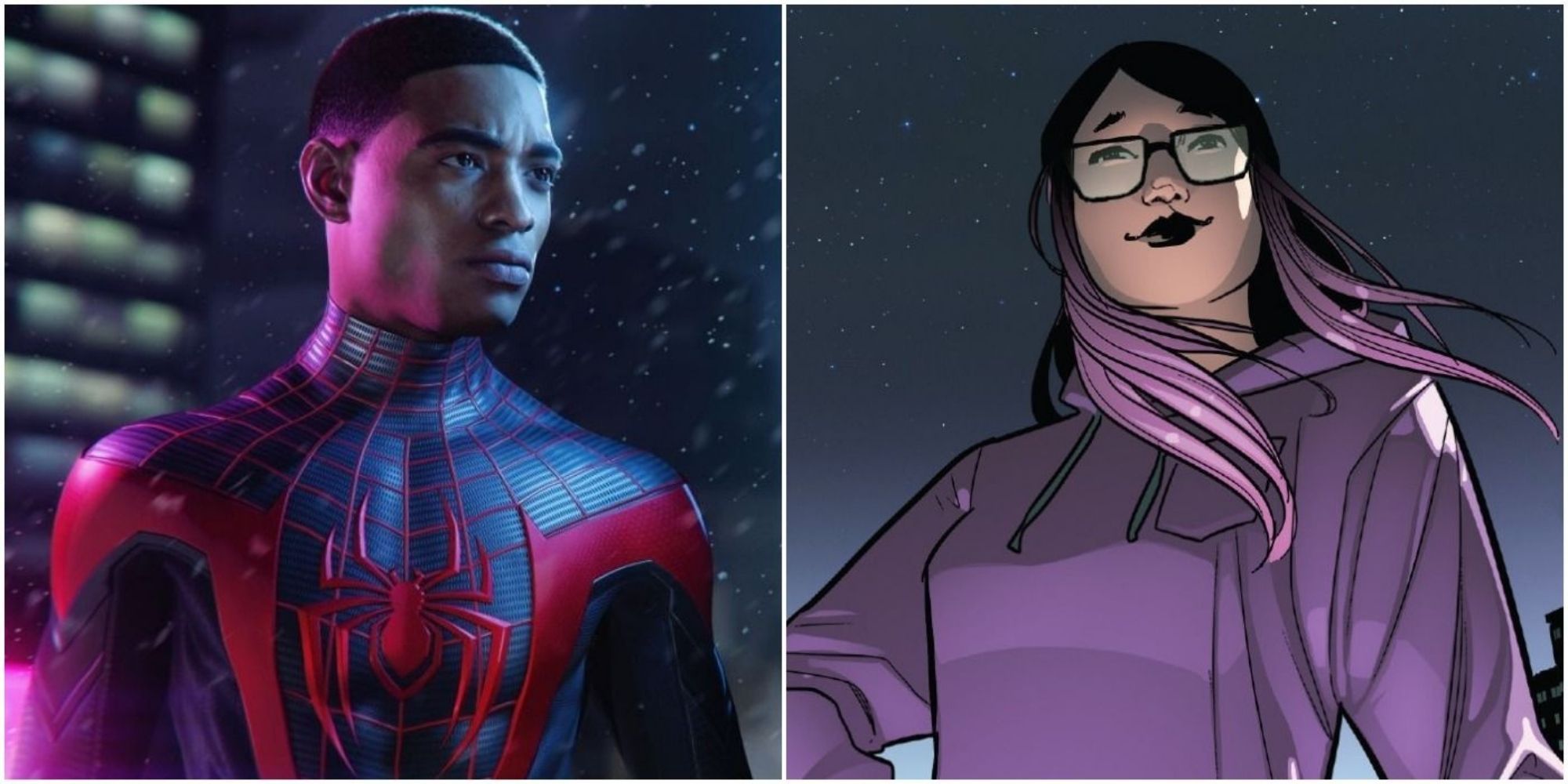 Danika Hart Spider-Man miles morales side by side