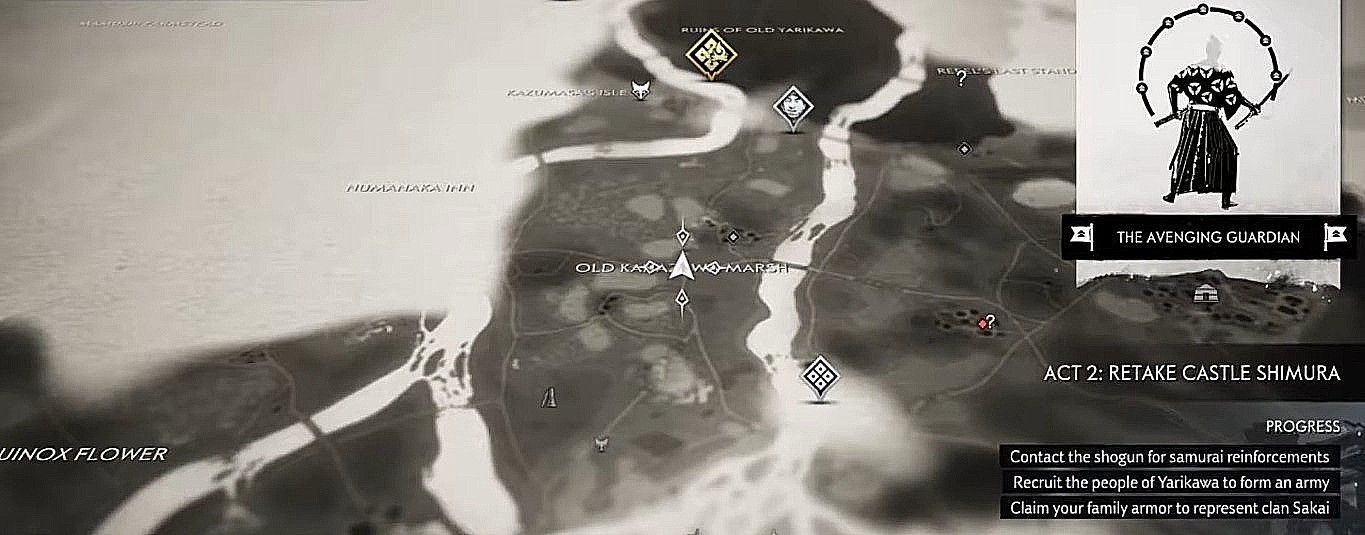 Map of Mongol artifact in Dark Water Encampment