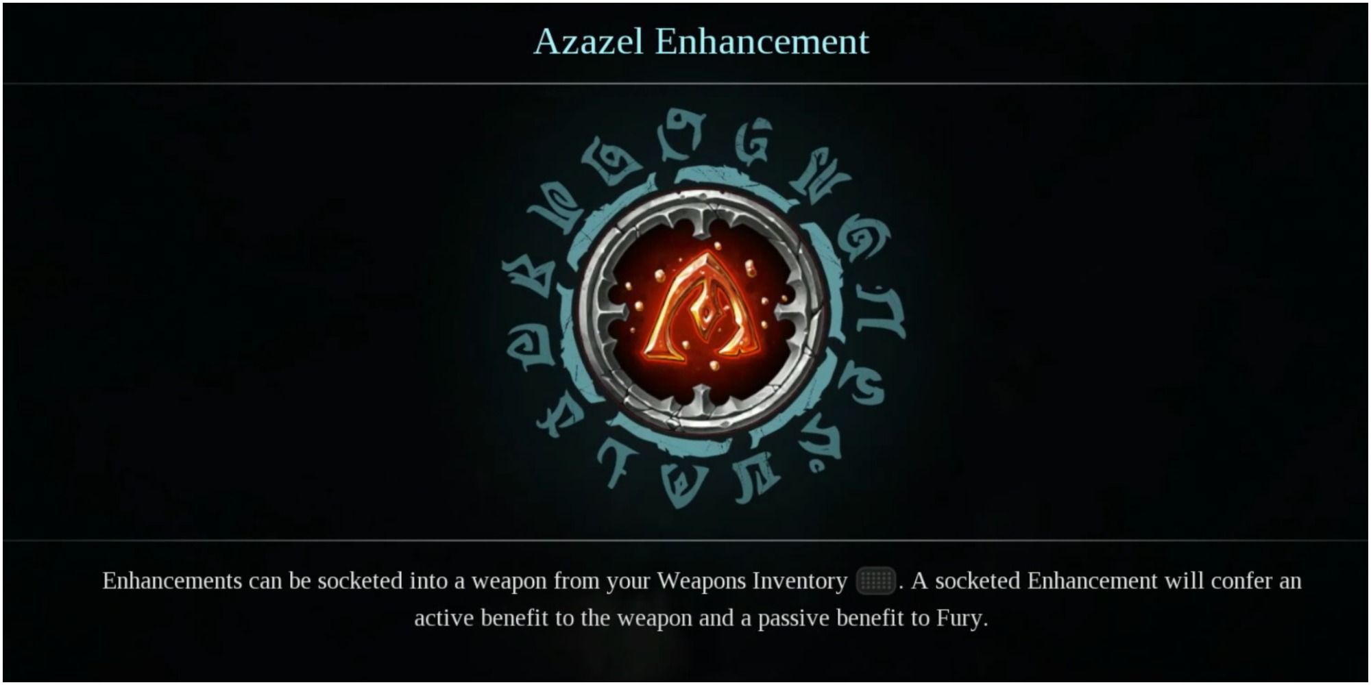 The Azazel Enhancement for Fury's Weapon in Darksiders 3