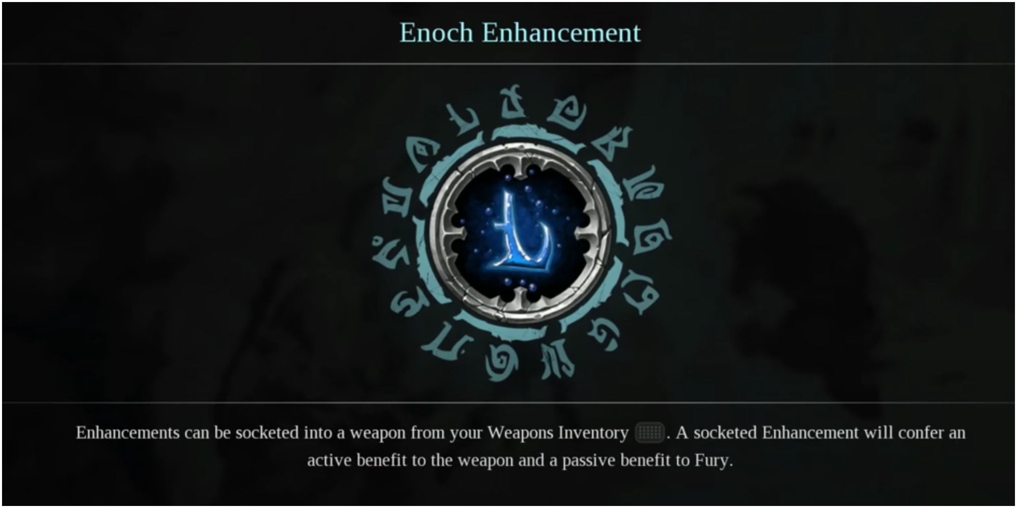 The Enoch Enhancement for Fury's Weapon in Darksiders 3