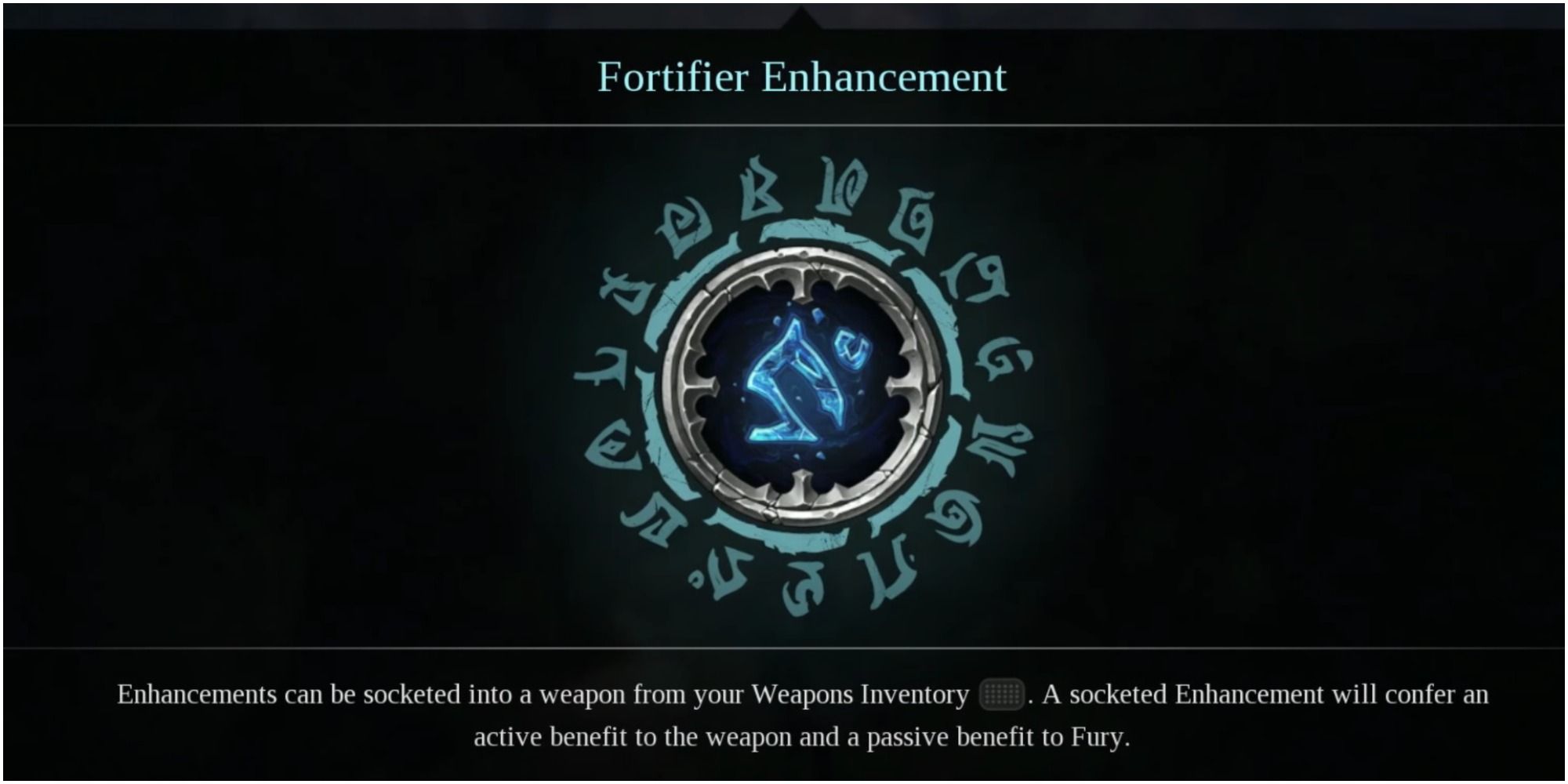 The Fortifier Enhancement for Fury's Weapon in Darksiders 3