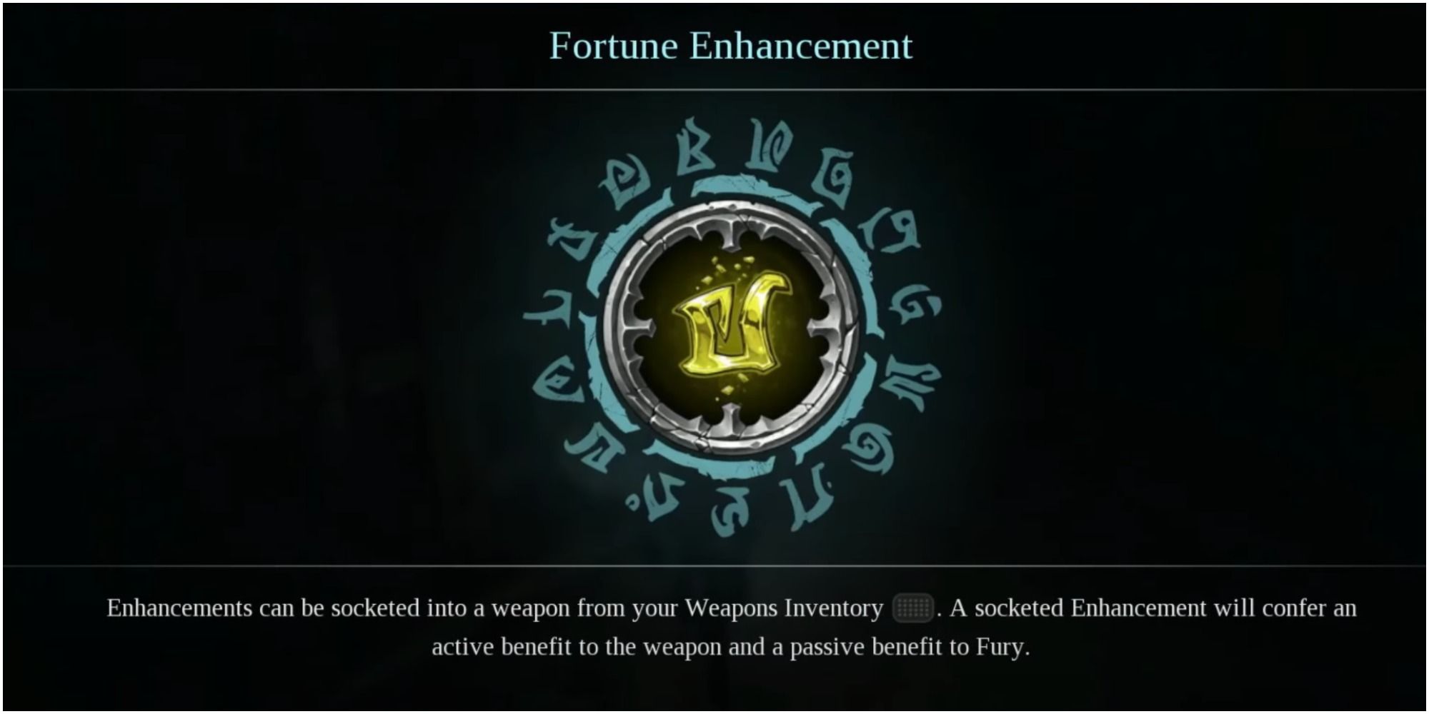 The Fortune Enhancement for Fury's Weapon in Darksiders 3