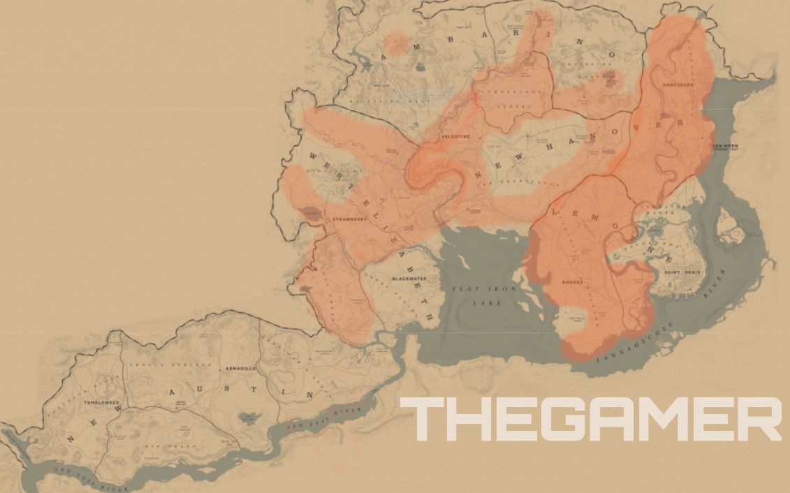 Deer locations in Red Dead Redemption 2 Online TheGamer custom map edit