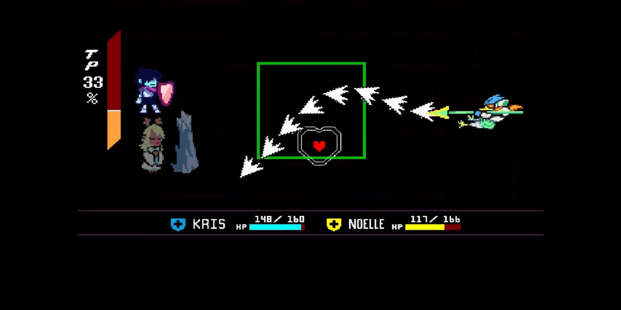 Berdly Attacks Kris To Save Noelle
