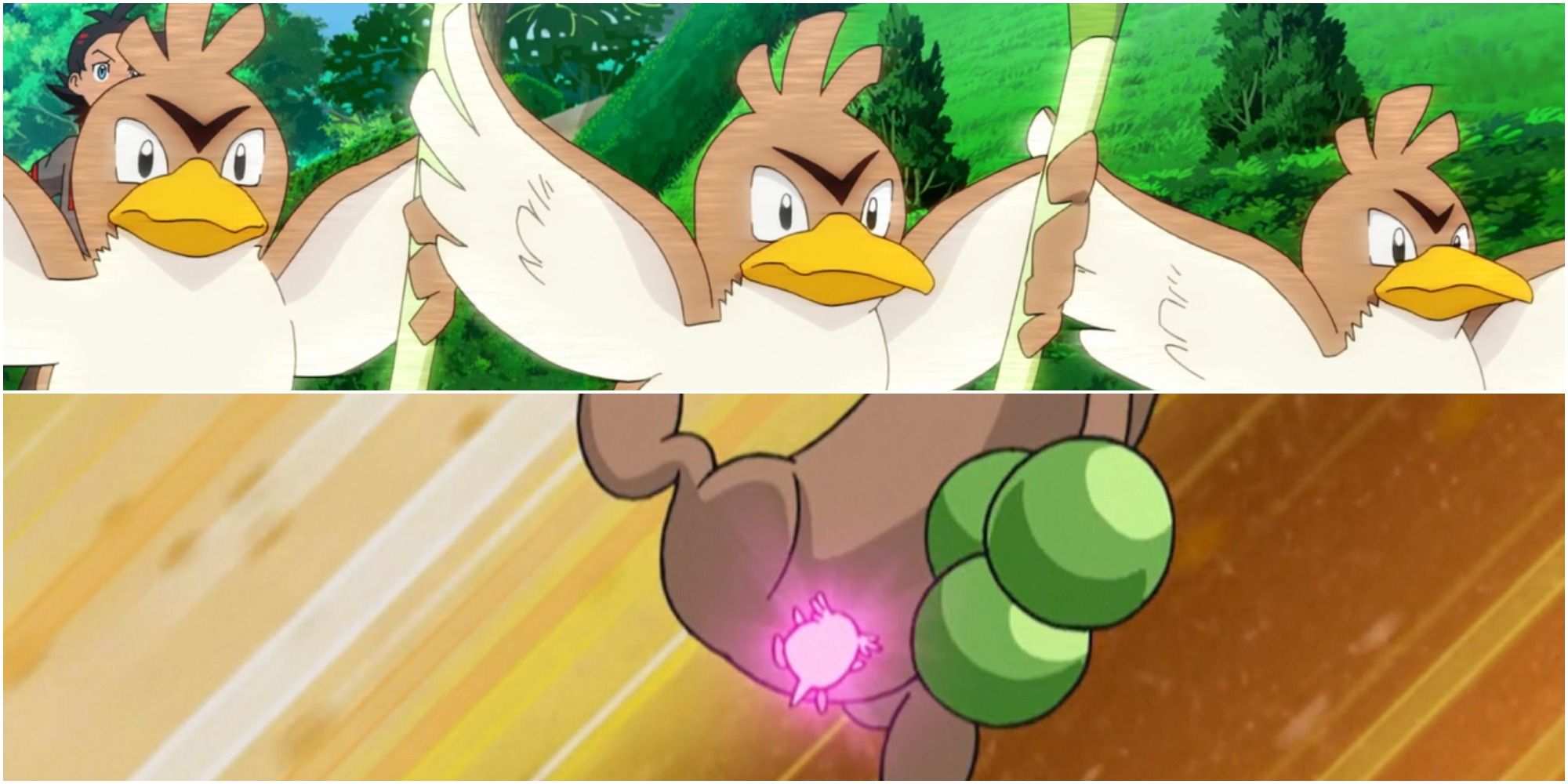 Farfetch'd Sudowoodo Chansey Evasion Evasiveness Banned Moves Anime Pokemon