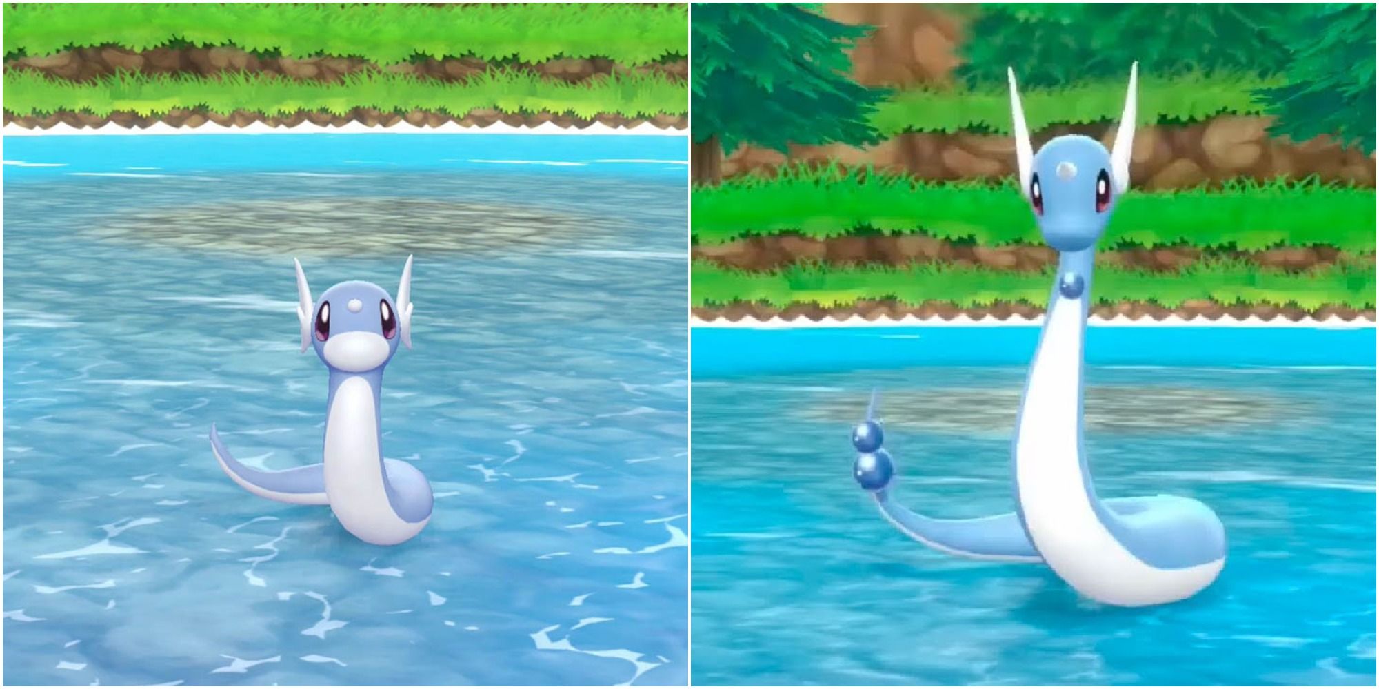 Dratini and Dragonair Let's Go