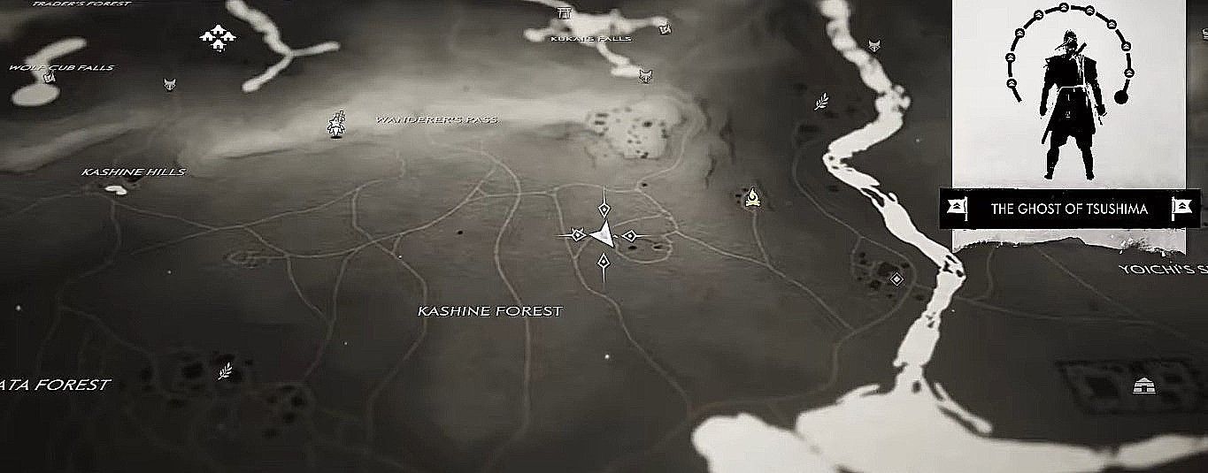 Map of Mongol artifact at East Part of Kashine Prefecture