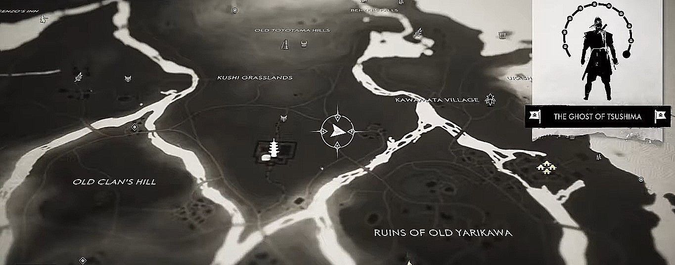Map of Mongol Artifact in East of Kushi Temple