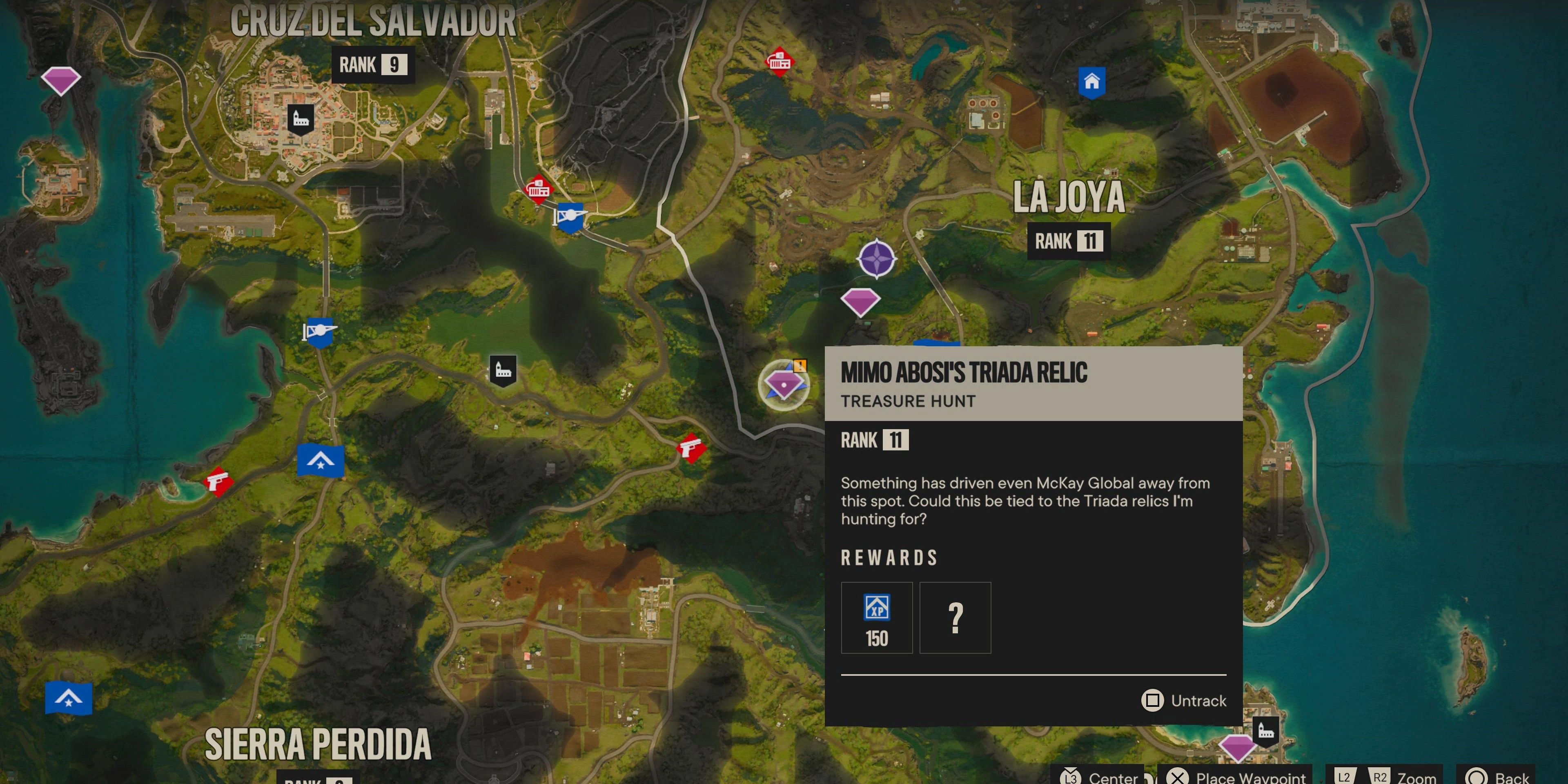 Mimo Abosi's Triada Relic location in Far Cry 6
