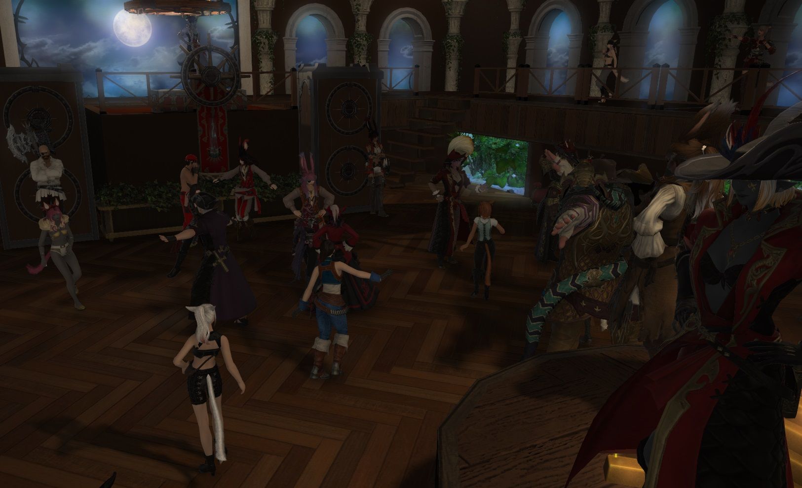 Final Fantasy 14 Apollo Nightclub dancefloor
