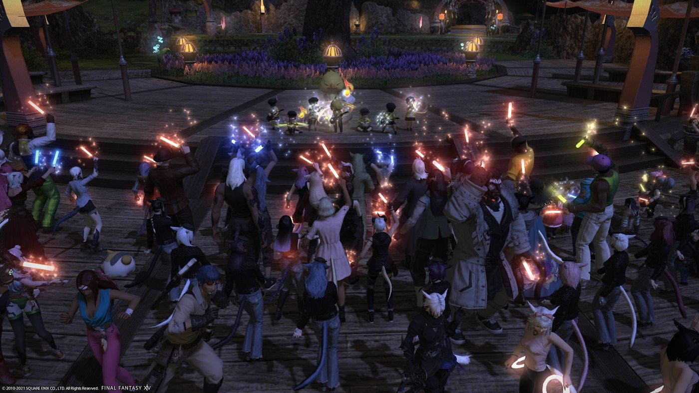 Final Fantasy 14 The Wiggles performing