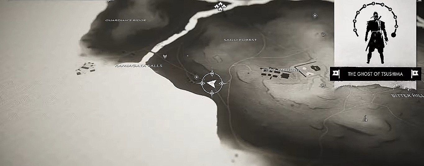 Map of Mongol artifact in Frozen Overlook