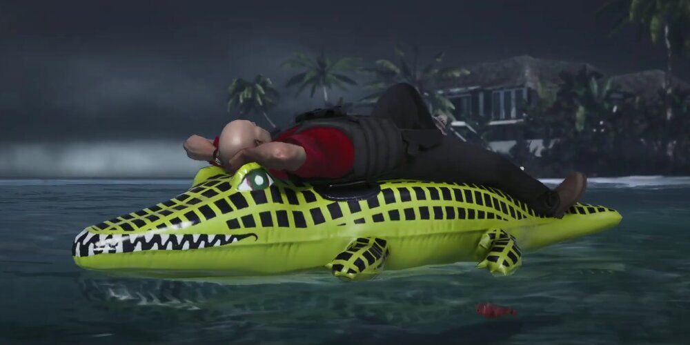 A Screenshot From Gameplay Of The Secret Exit In The Haven Island Map.