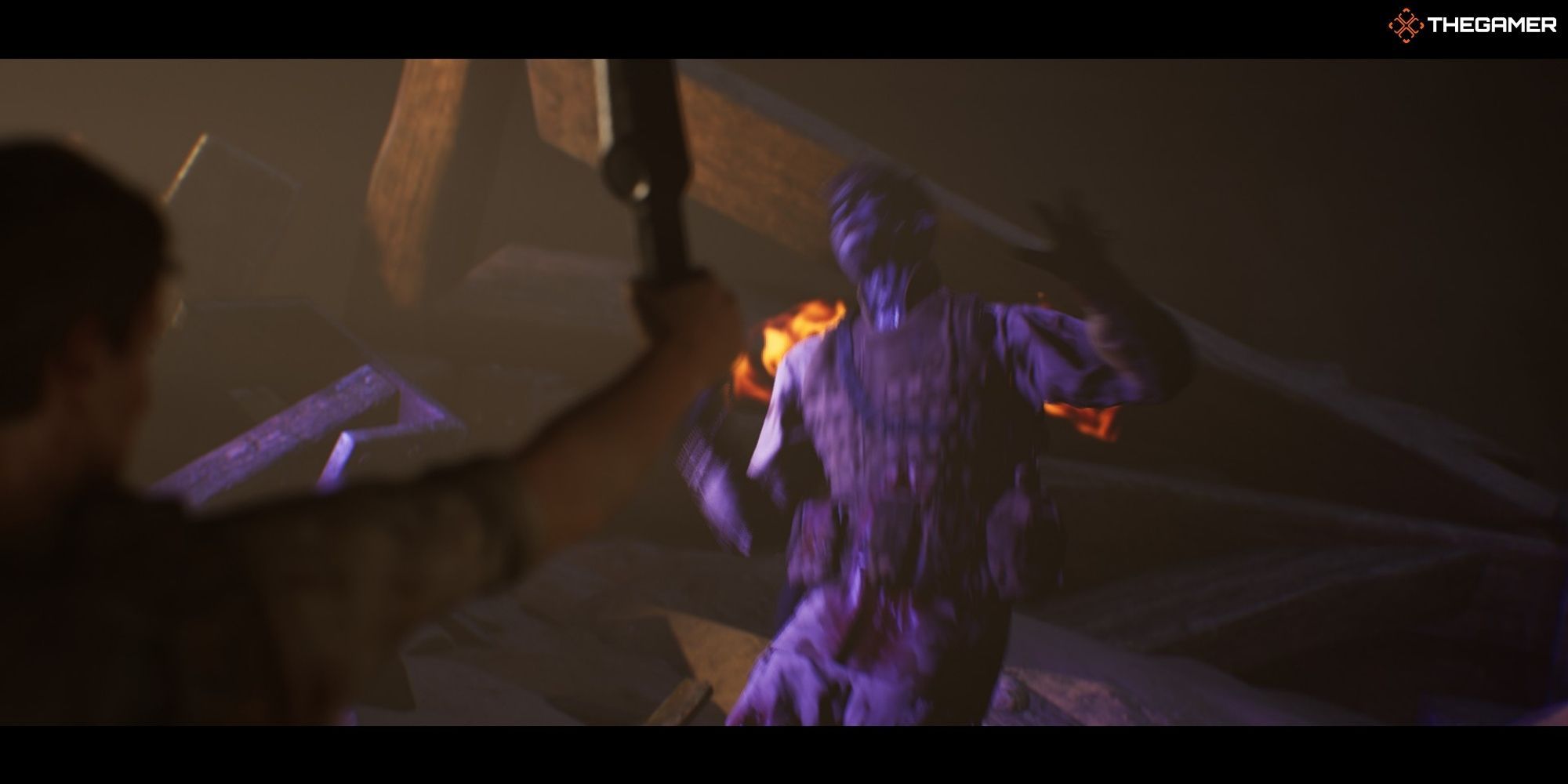 House of Ashes - Bloodbath - Joey burning from UV light