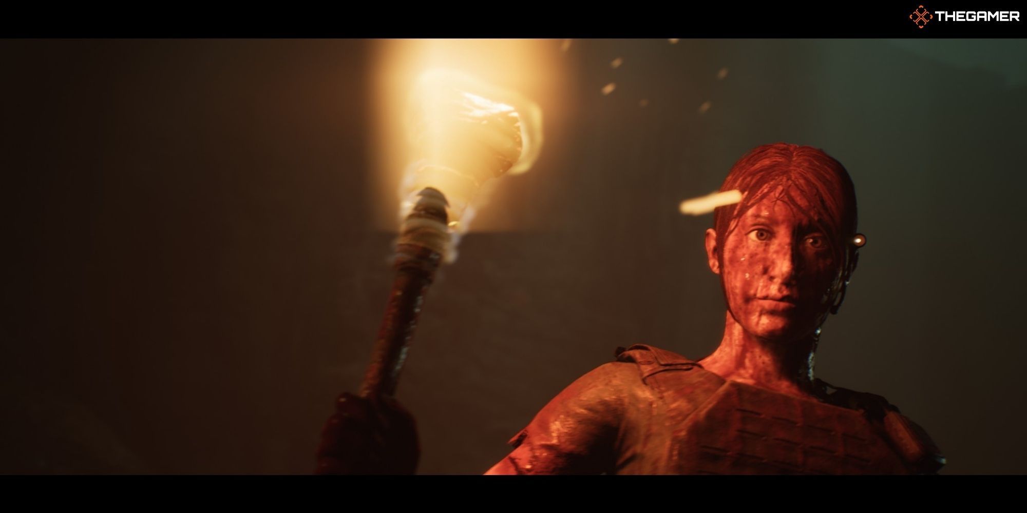 House of Ashes - Bloodbath - Rachel in the Pit with a torch