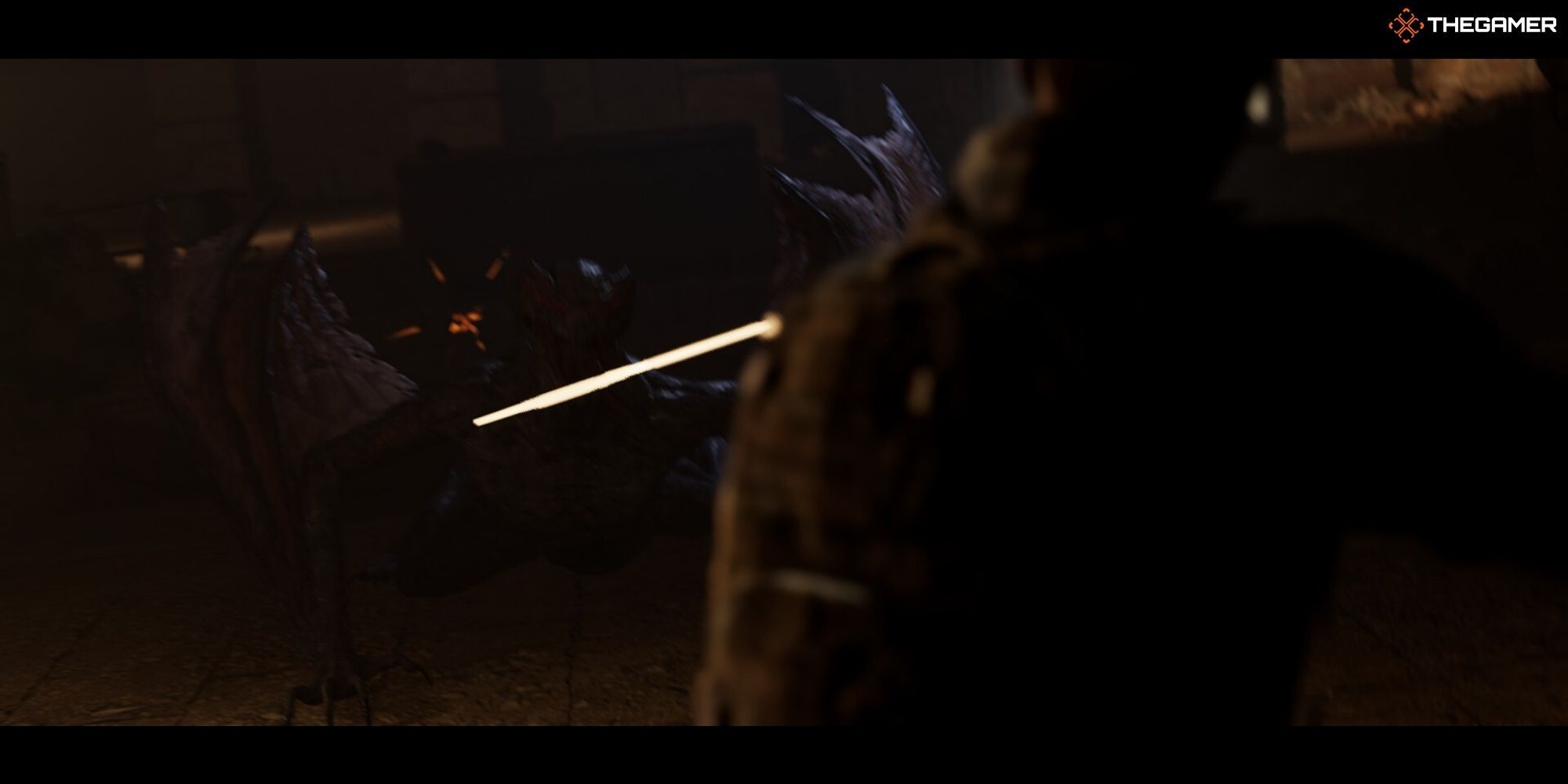 House of Ashes - Enemy of my Enemy - Jason shooting a creature