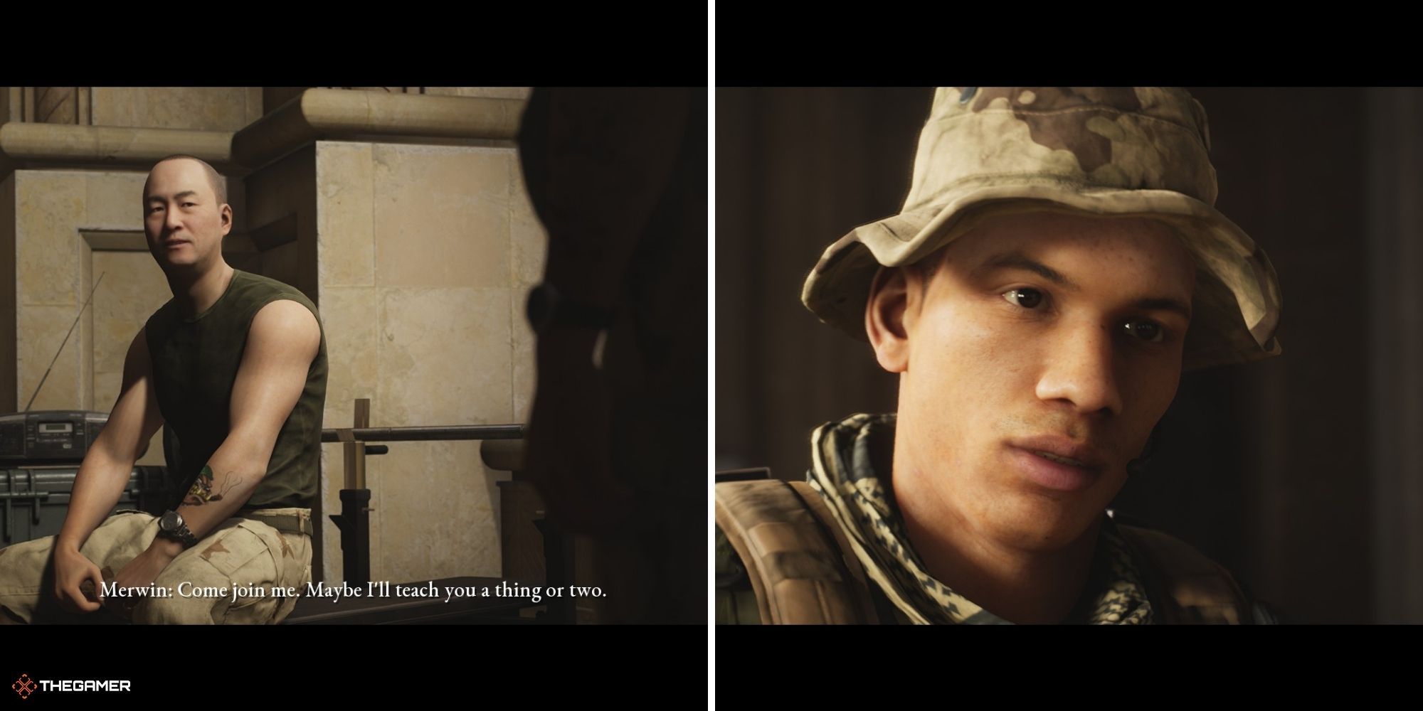 House of Ashes - Merwin on left, Nick on right
