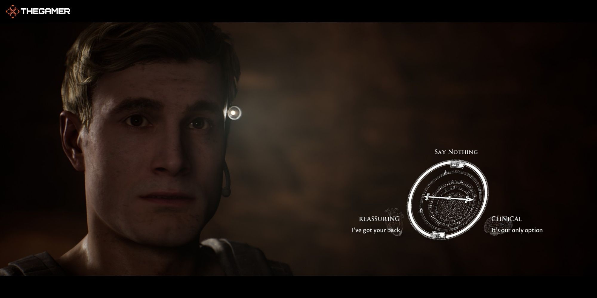 House of Ashes - Pazuzu - Eric next to a decision wheel (1)