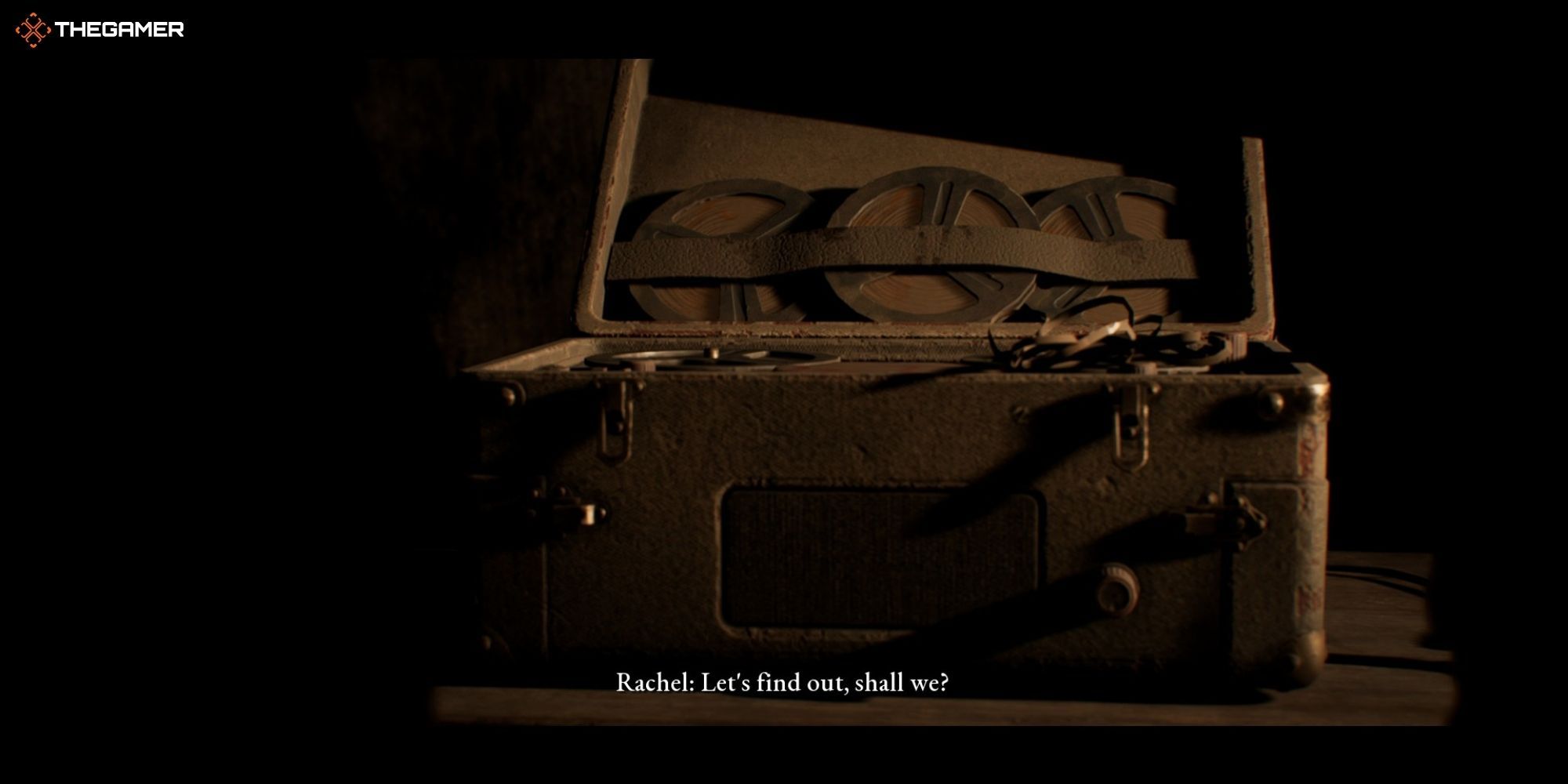 House of Ashes - Pazuzu - Rachel looking at a tape player
