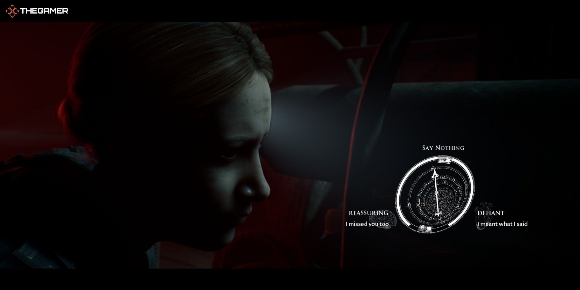 House of Ashes - Pazuzu - Rachel next to a decision wheel (2)