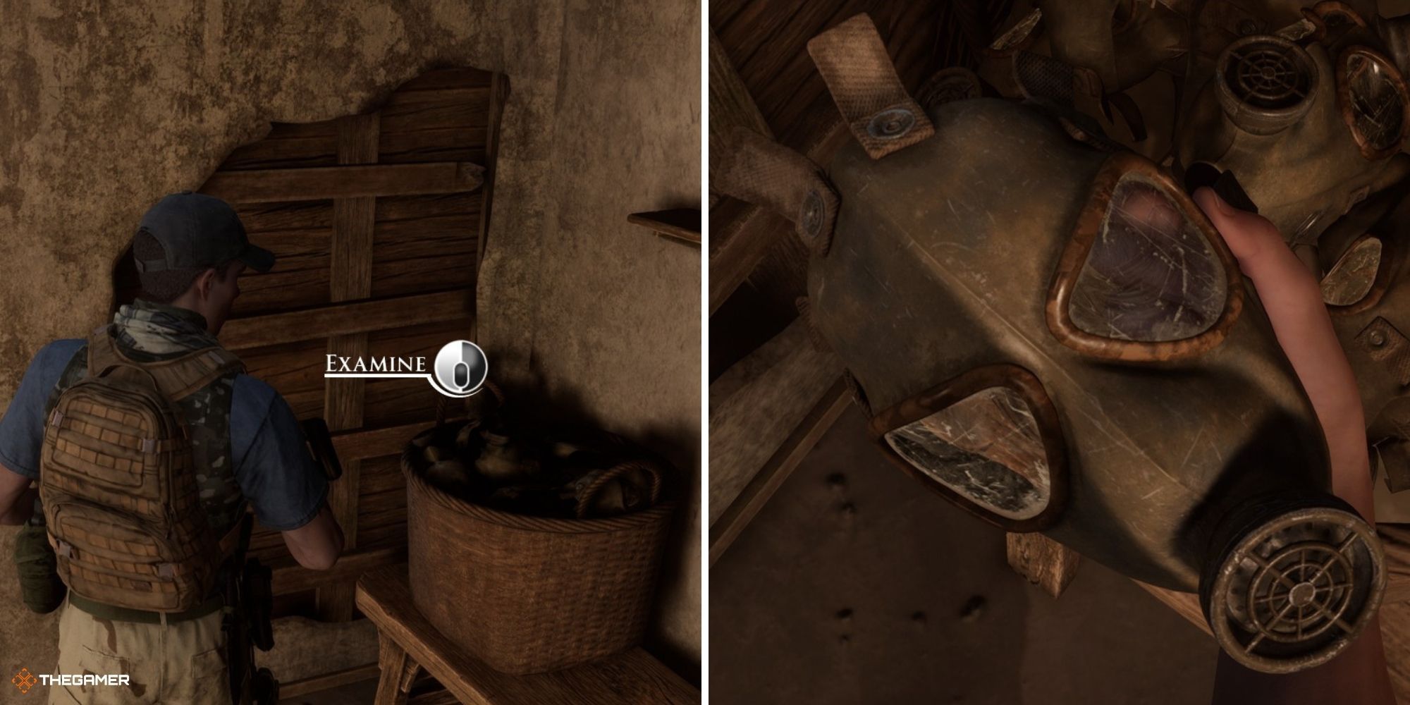 House of Ashes - Secret 2 - Location in-game on left, secret 2 on right