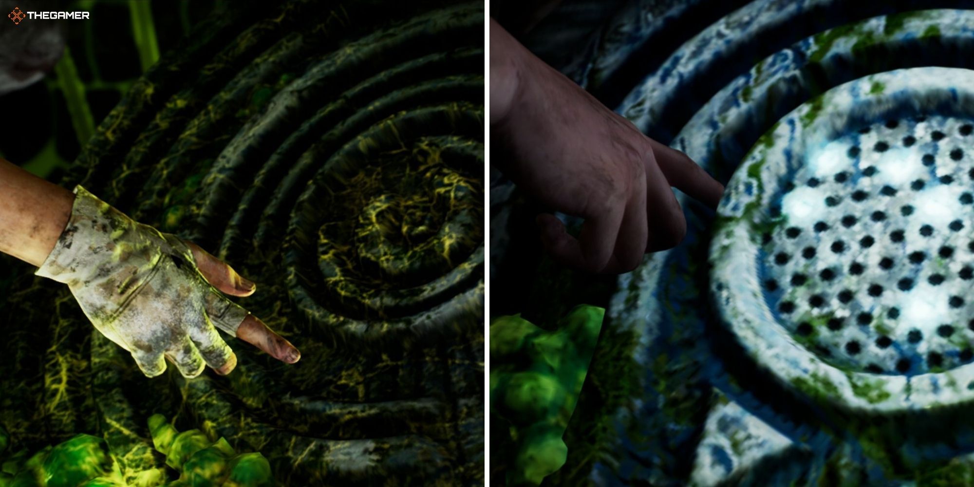 House of Ashes - Strange Aeons - Nick on left operating musical device, Jason on right