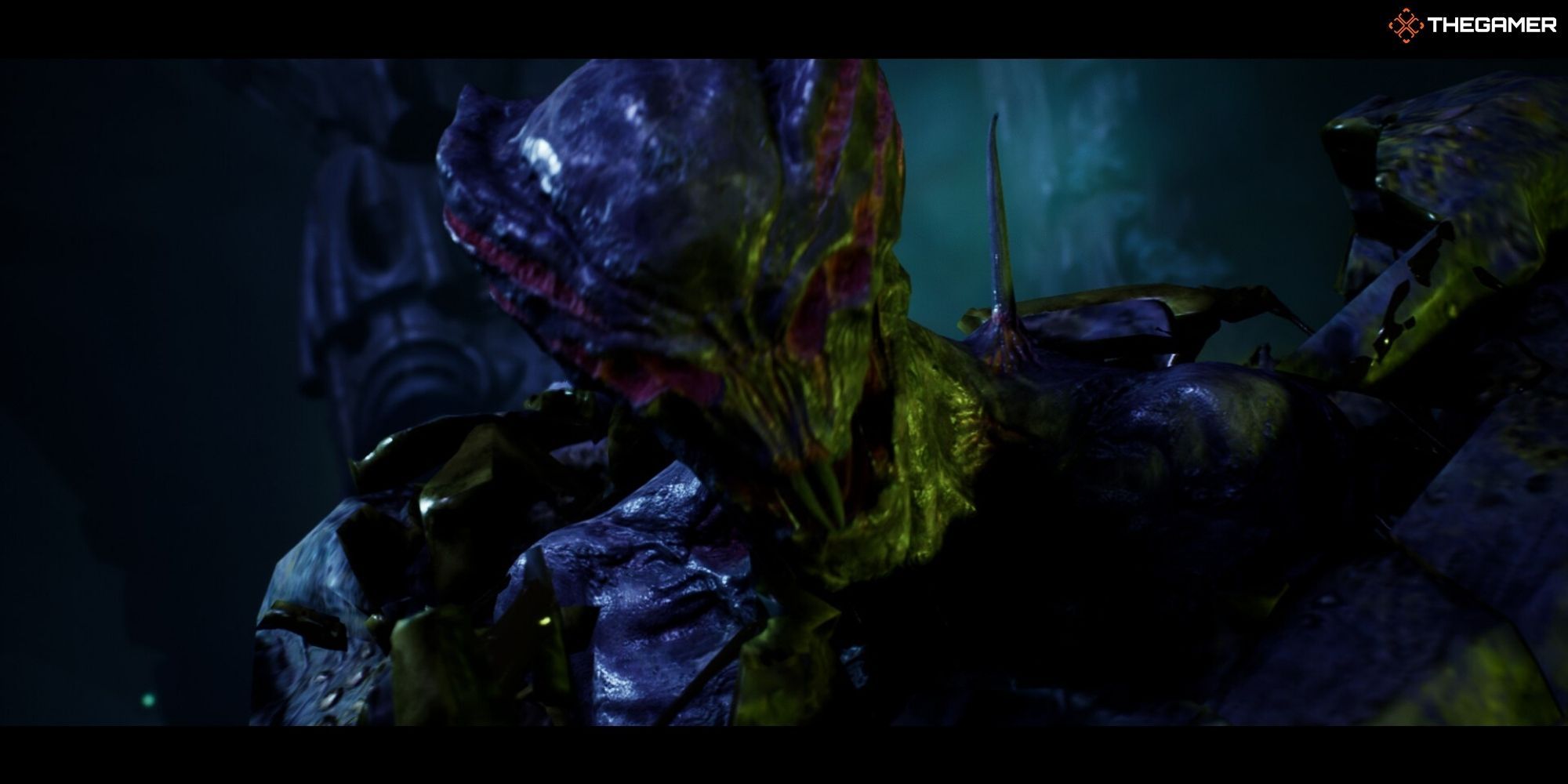 House of Ashes - The City - Creature bursting from cocoon
