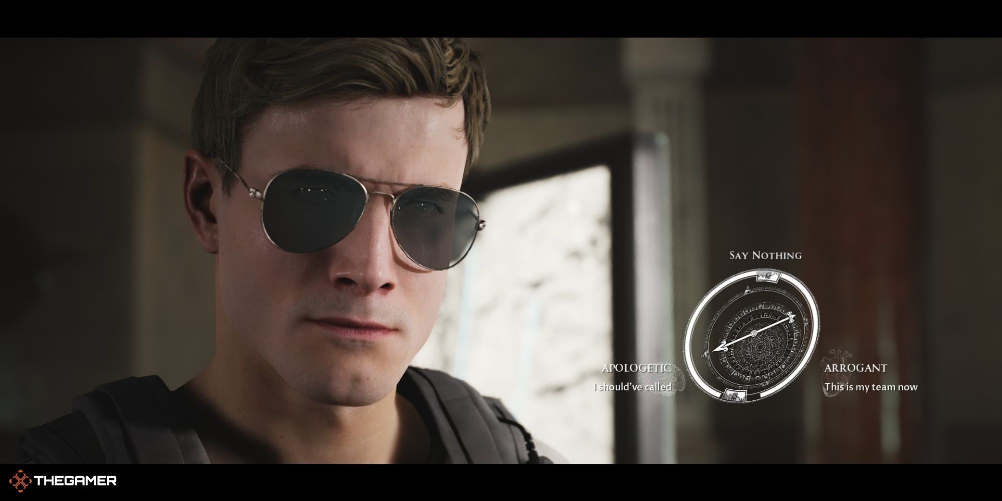 House of Ashes - The Raid - Erik King next to a decision wheel (3)