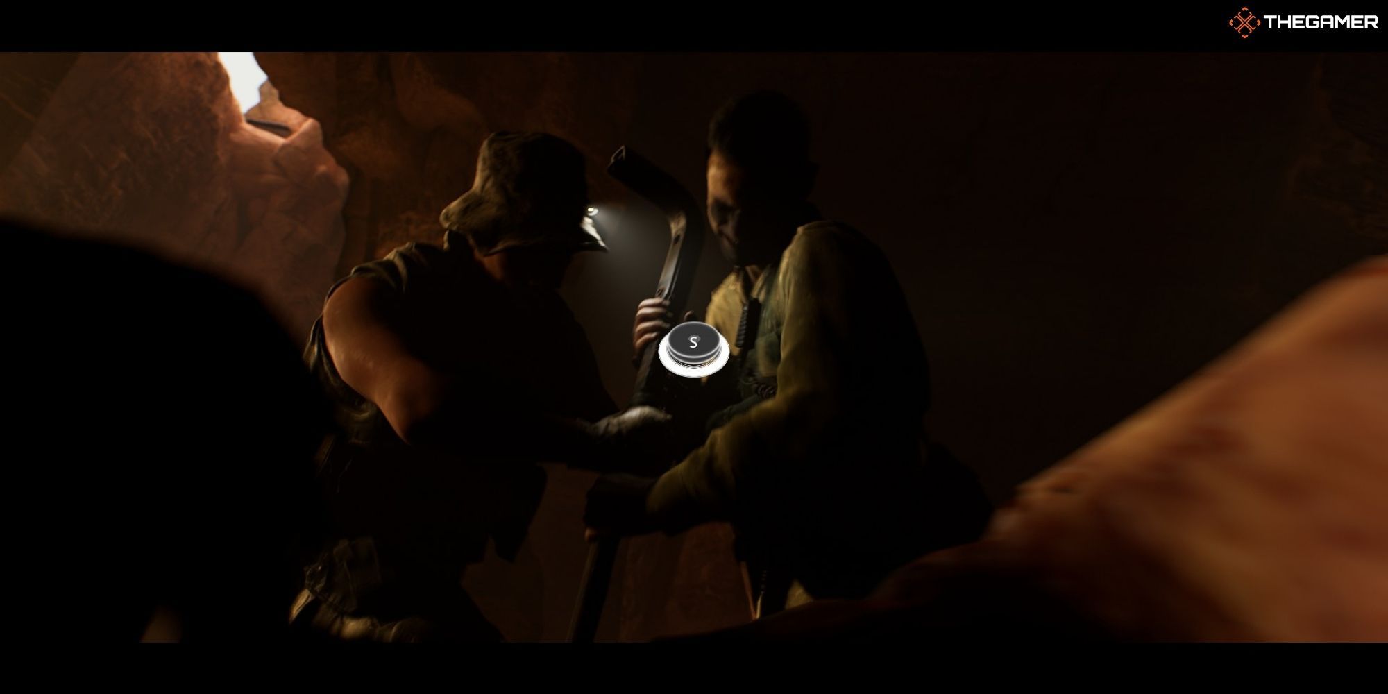 House of Ashes - The Truce - Nick and Salim staking the creature