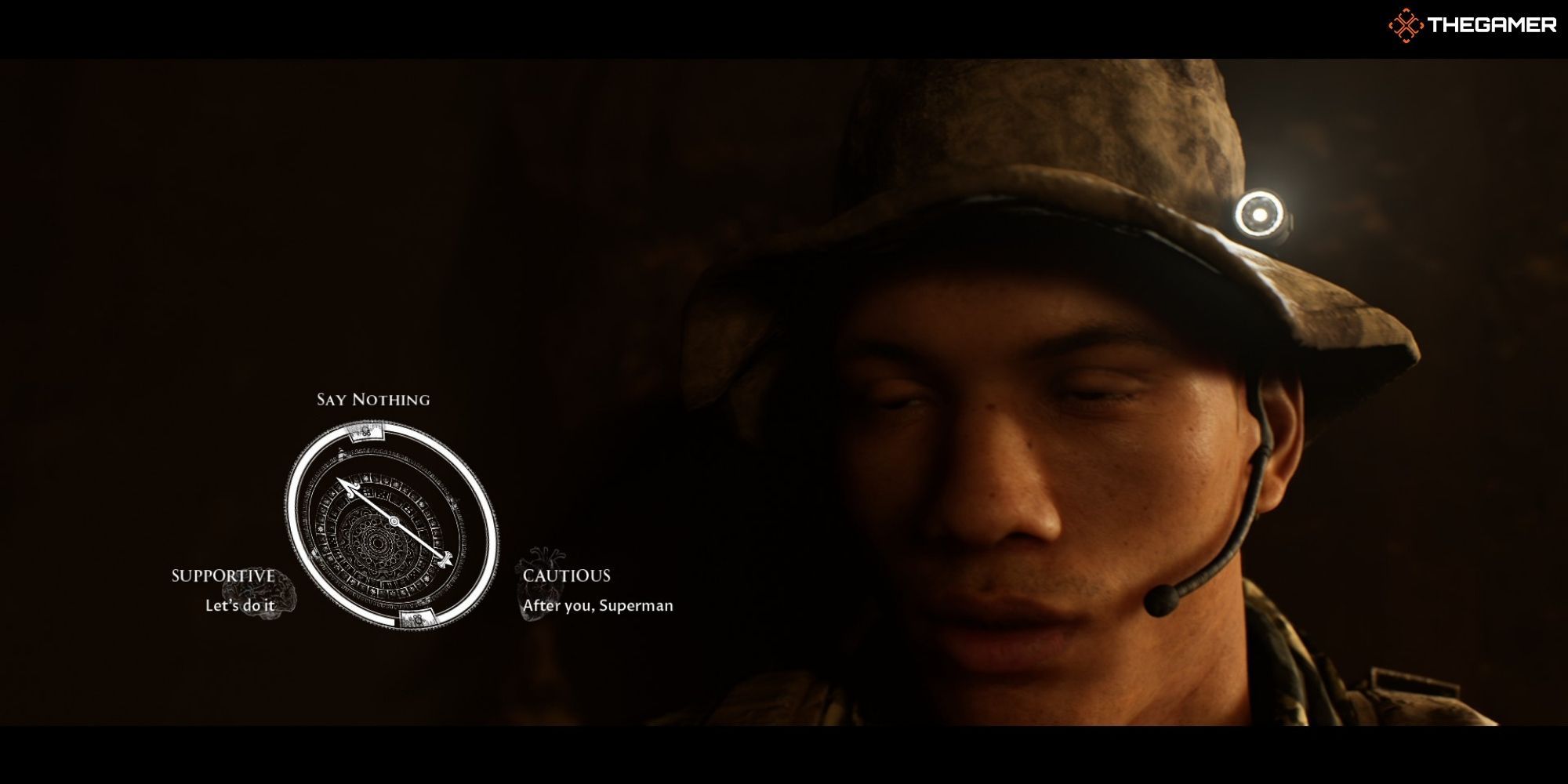 House of Ashes - The Truce - Nick next to a decision wheel