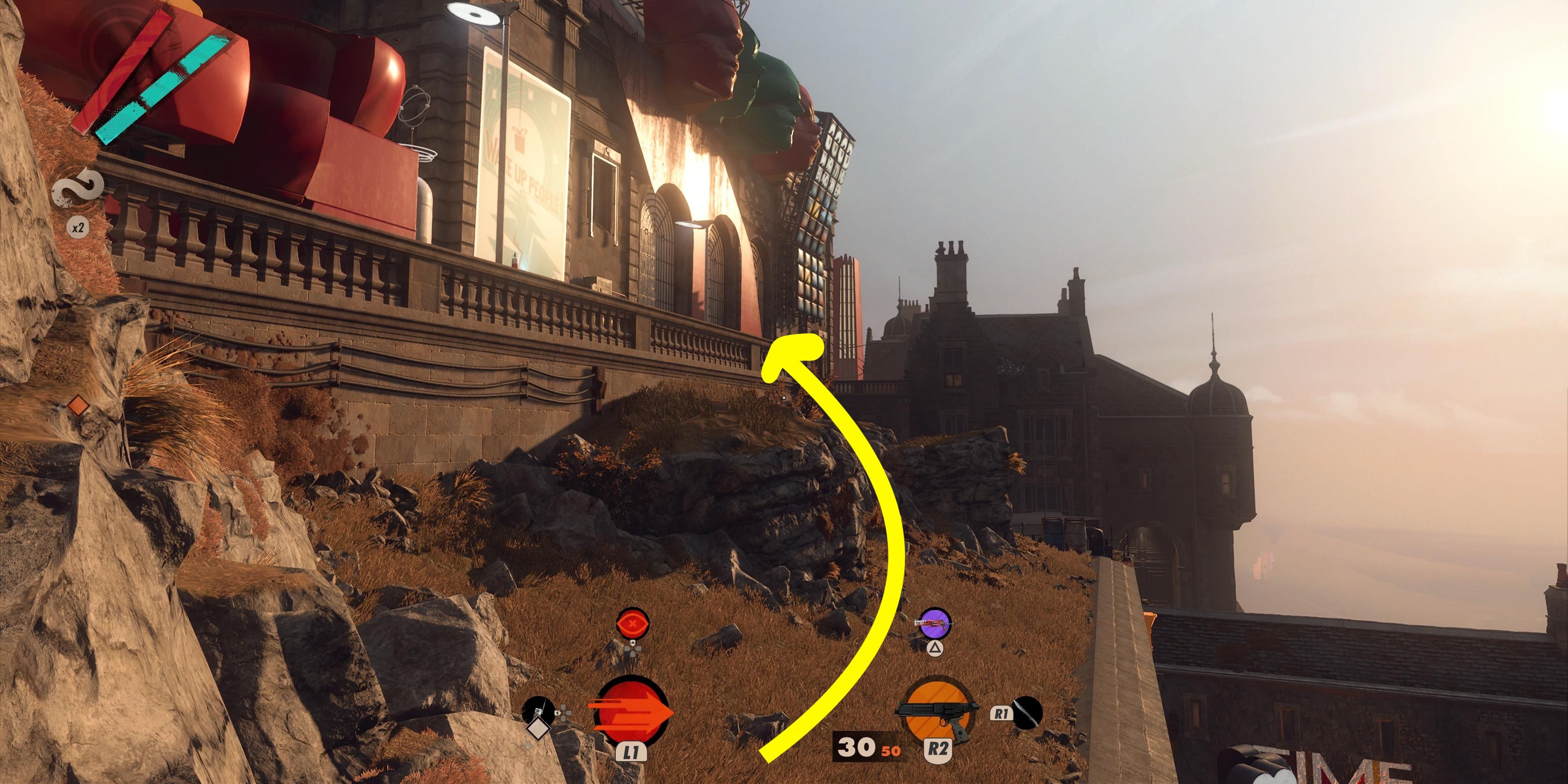 The path in Updaam towards the safe under Alekis' mansion