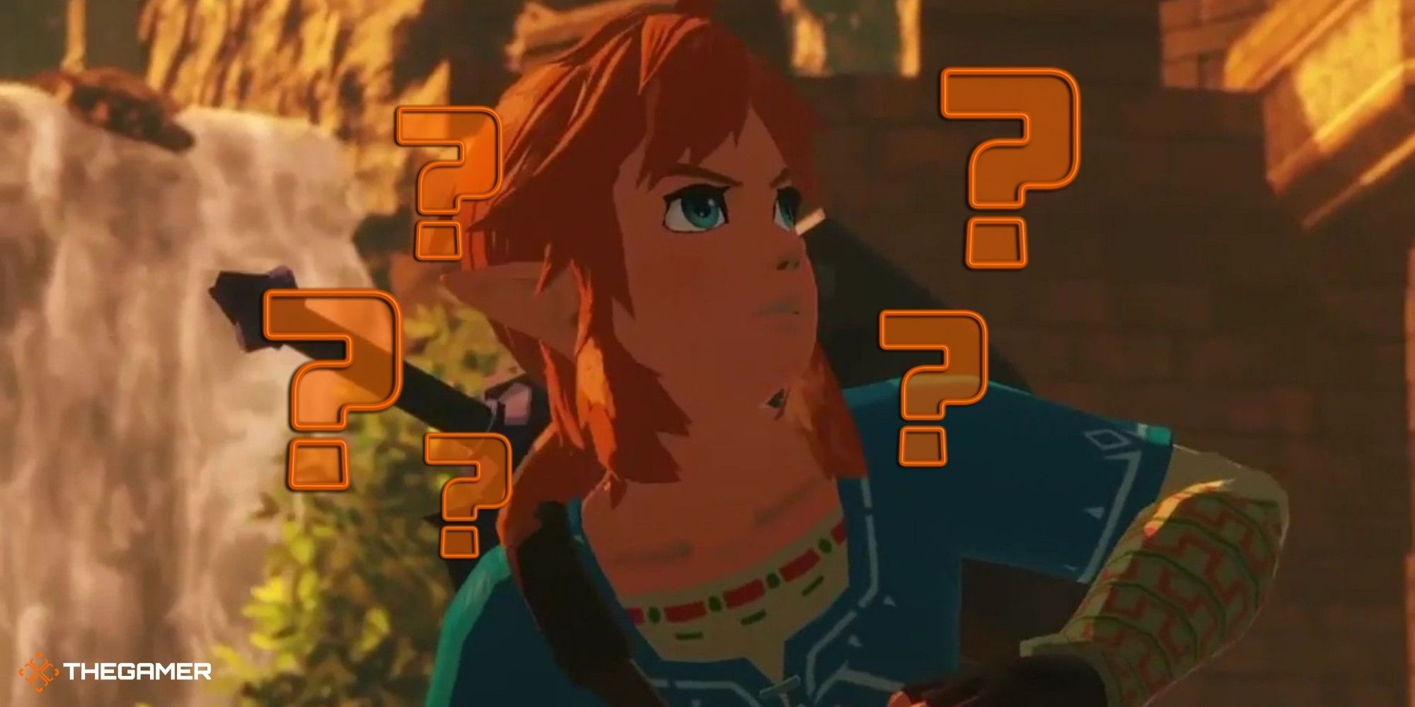 Hyrule Warriors Age Of Calamity - Link surrounded by question marks!