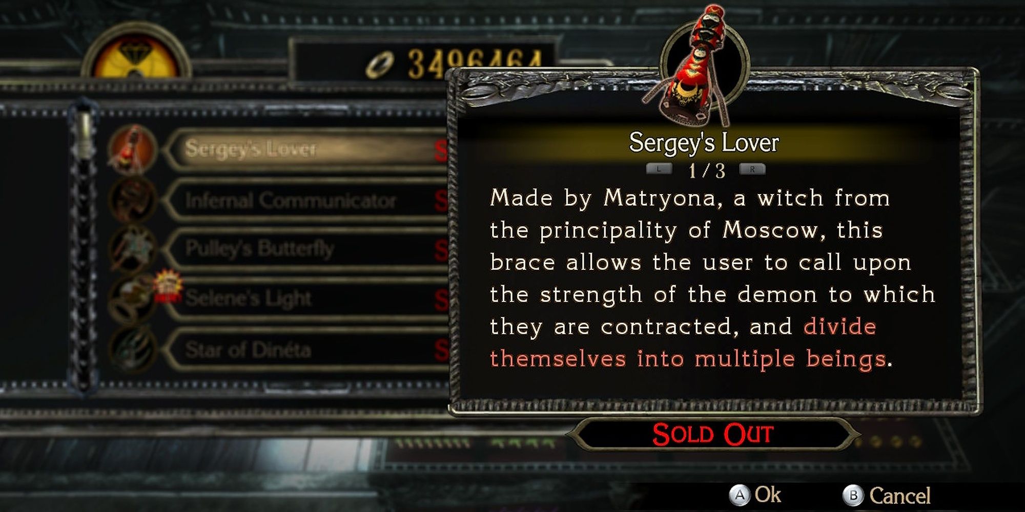 Sergey's Lover accessory Bayonetta
