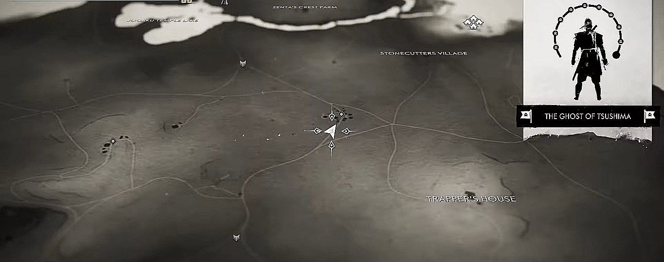 Map of Mongol artifact at Icy Forest Crossroads