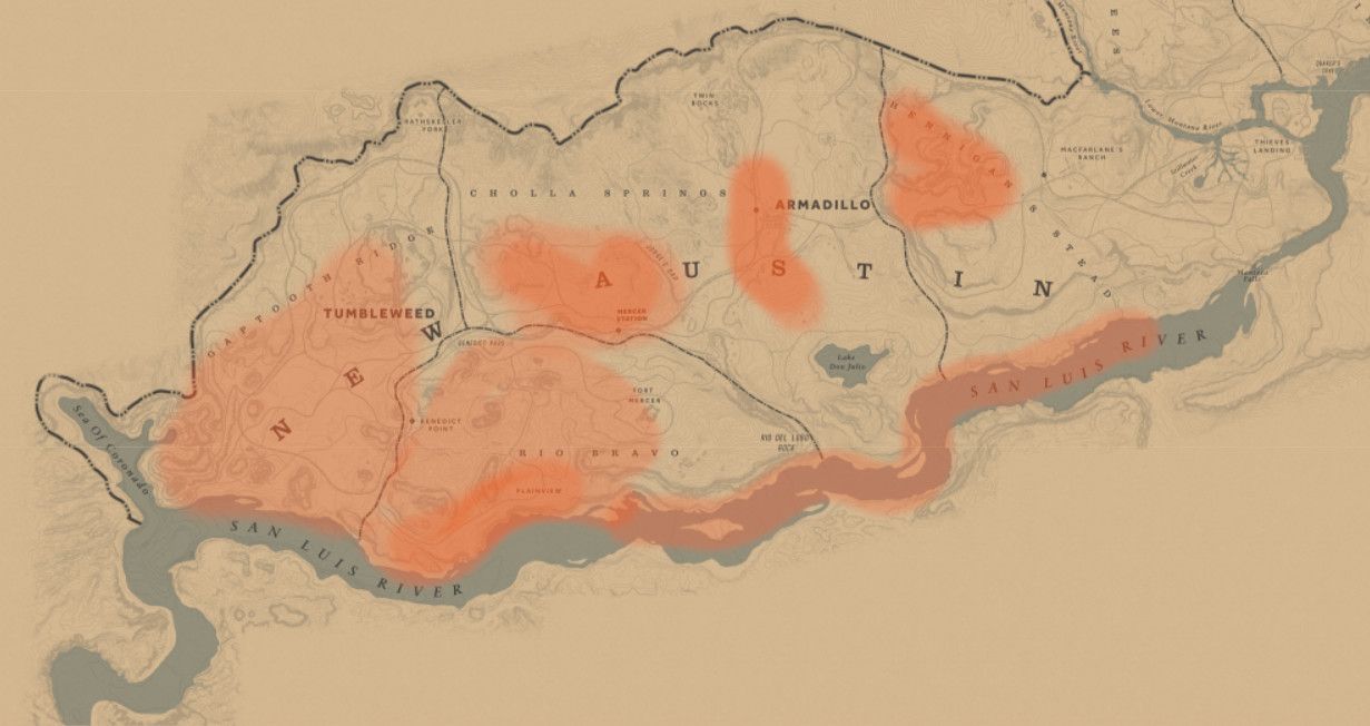 Iguana locations in Red Dead Reademption 2 Online