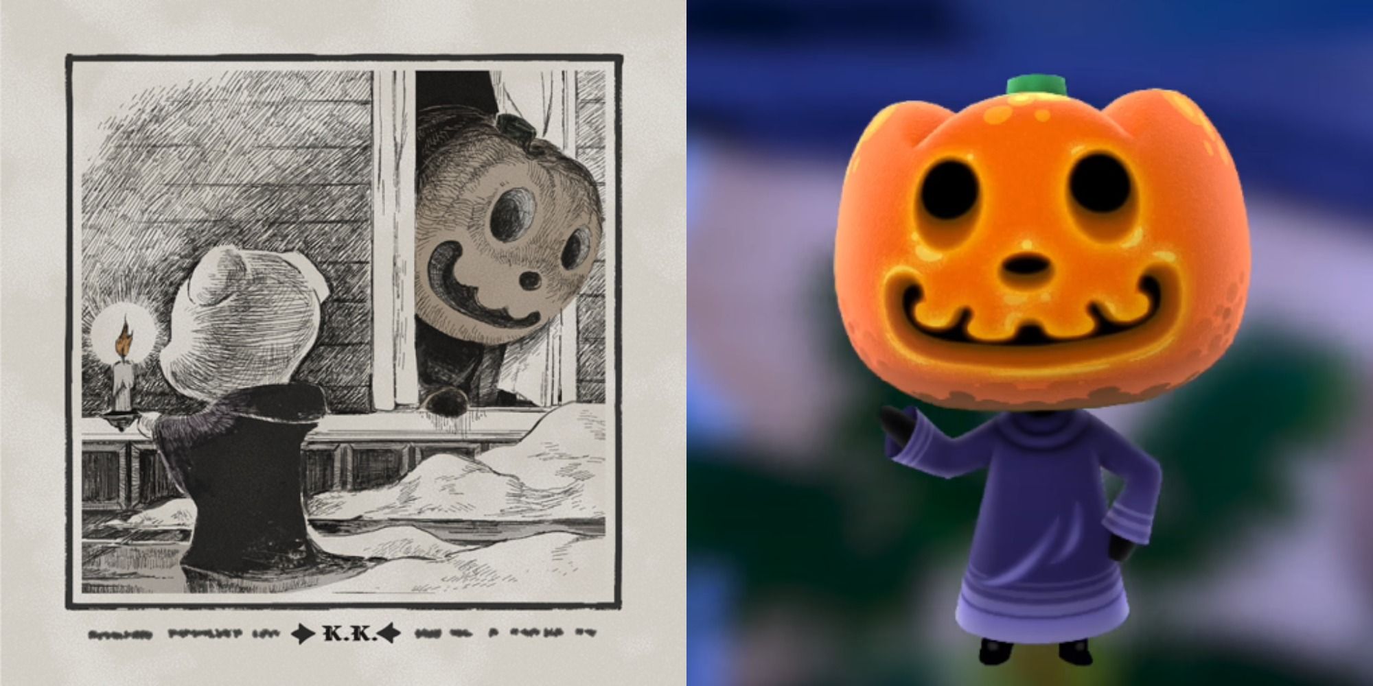 Animal Crossing New Horizons K.K. Dirge and Jack Halloween