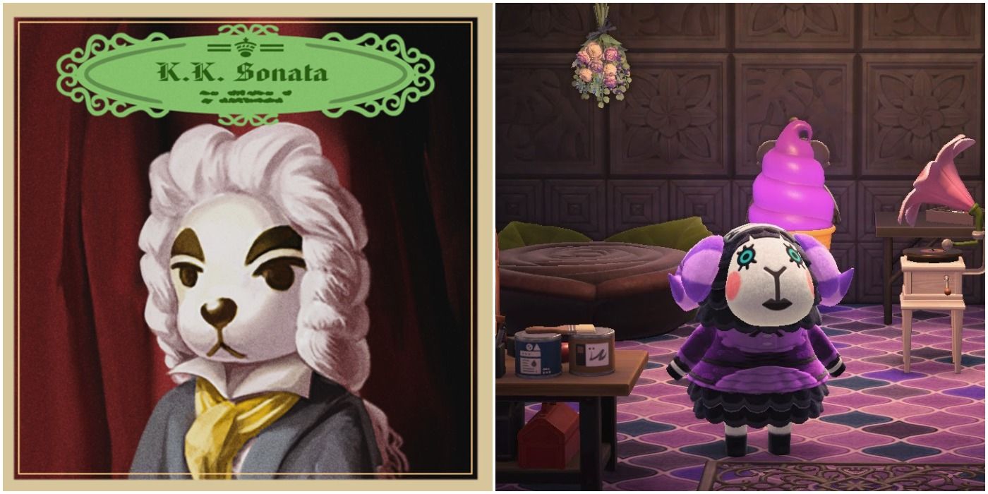 Animal Crossing K.K. Sonata and Muffy sheep villager