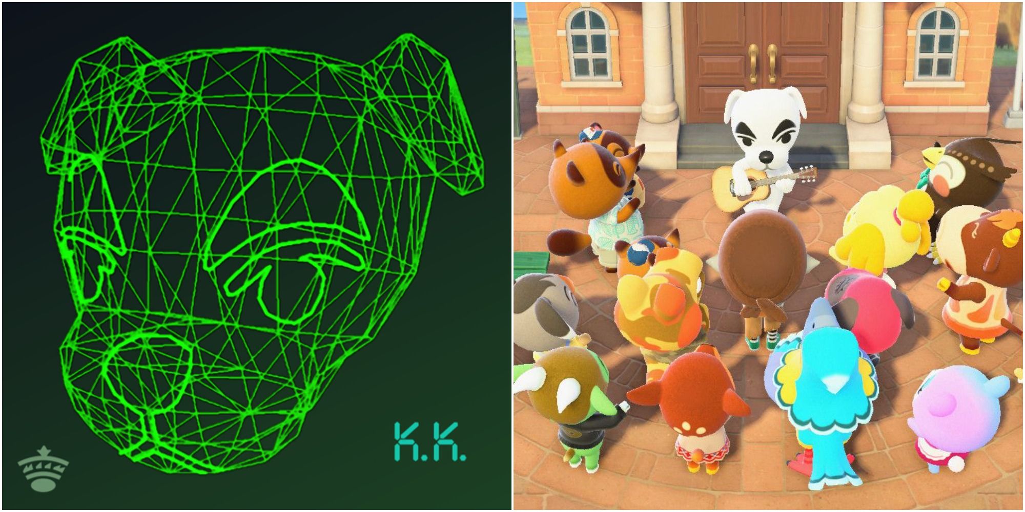 Animal Crossing New Horizons K.K. Technopop and K.K. slider concert with villagers
